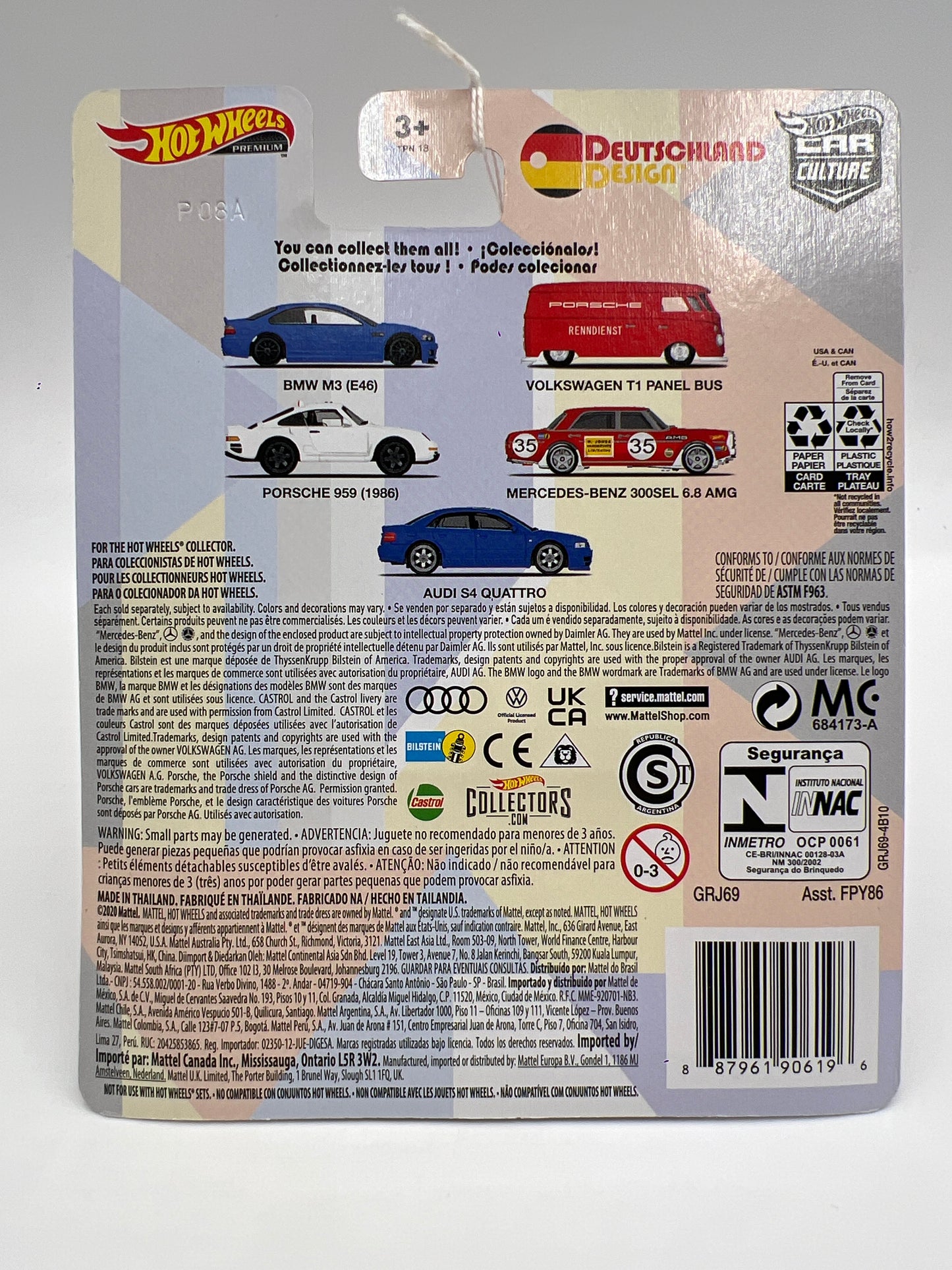 Hot Wheels Premium Deutschland Design #5 Audi S4 Quattro Blue 253D