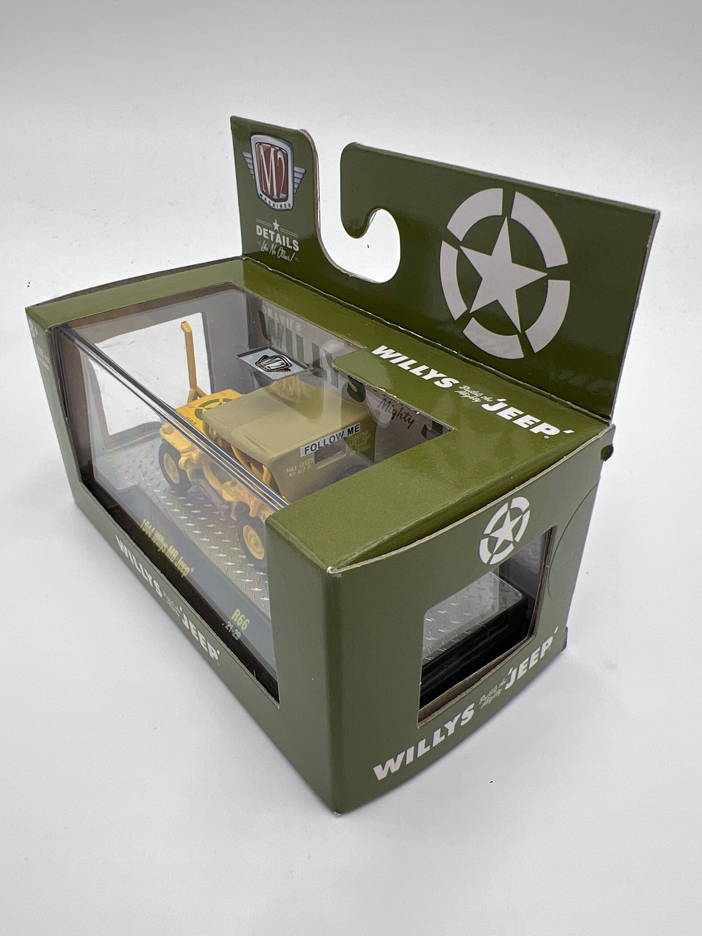 M2 Machines 1944 Willys MB Jeep Army Yellow R66