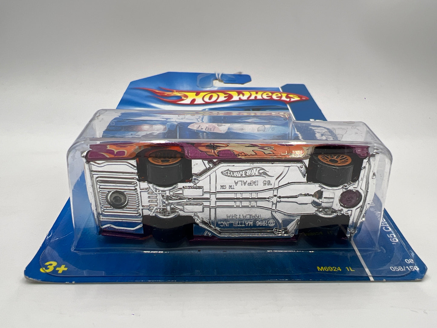 2008 Hot Wheels All Stars #58 65 Chevy Impala Purple 6F