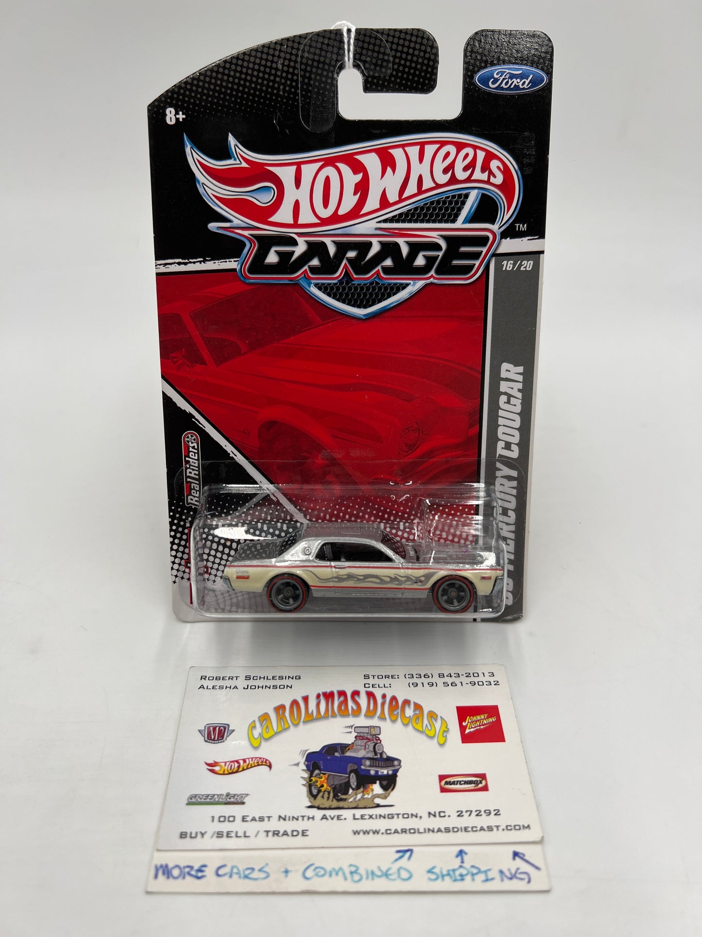 Hot Wheels Premium Garage Ford Series #16 68 Mercury Cougar Silver