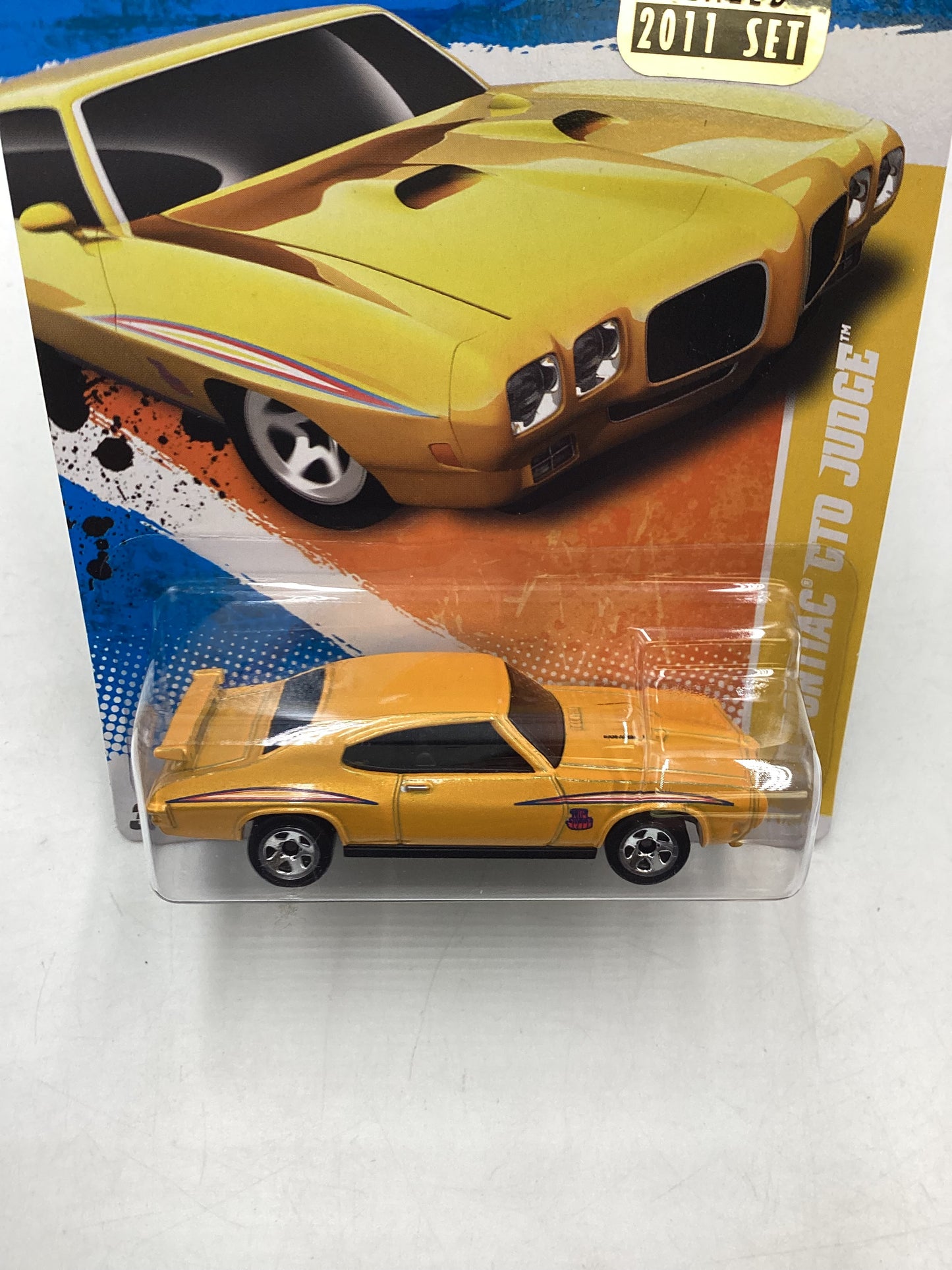 2011 Hot Wheels #11 70 Pontiac GTO Judge Yellow Factory Sealed 45A