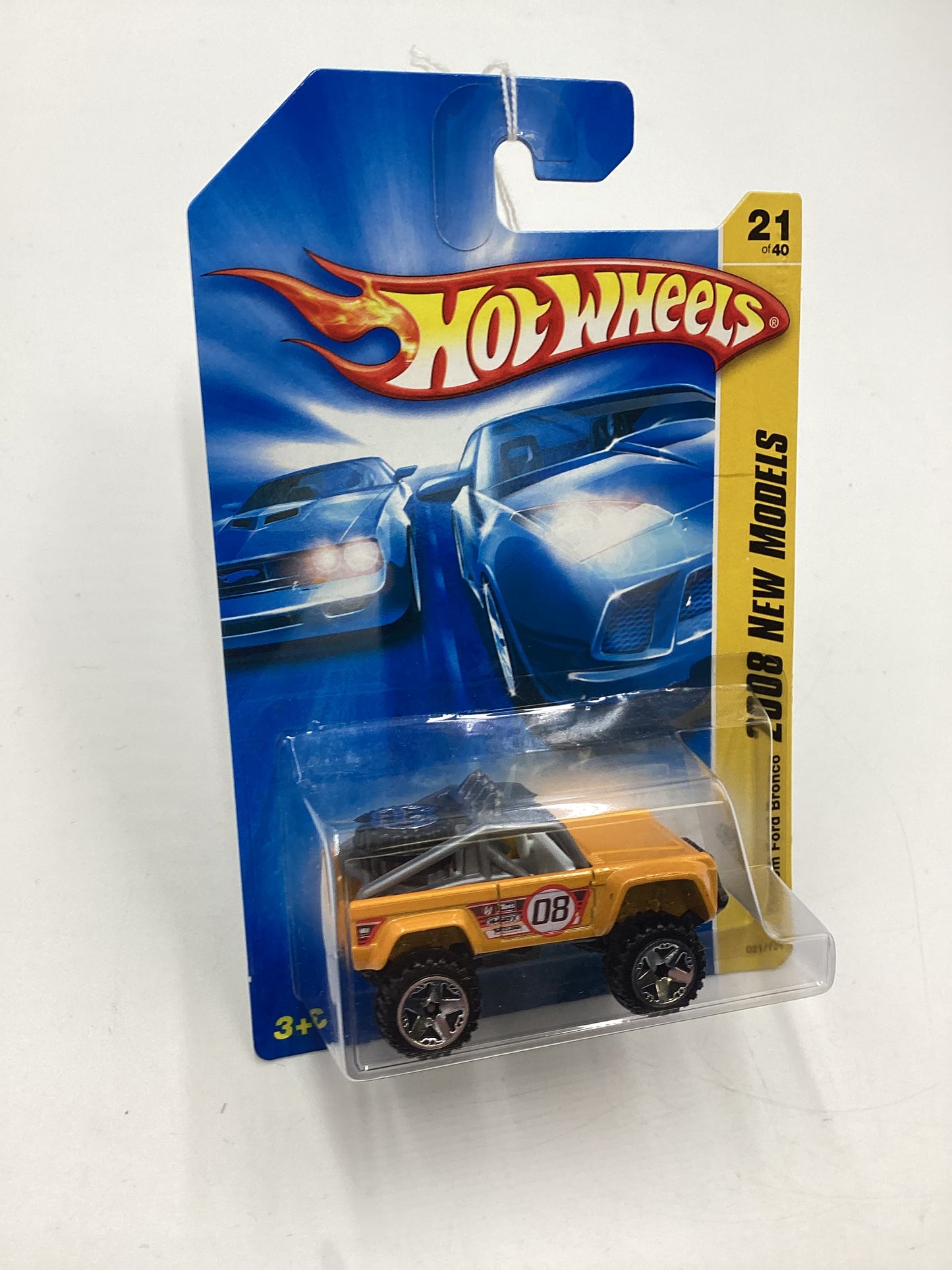 2008 Hot Wheels New Models #21 Custom Ford Bronco Yellow 28B