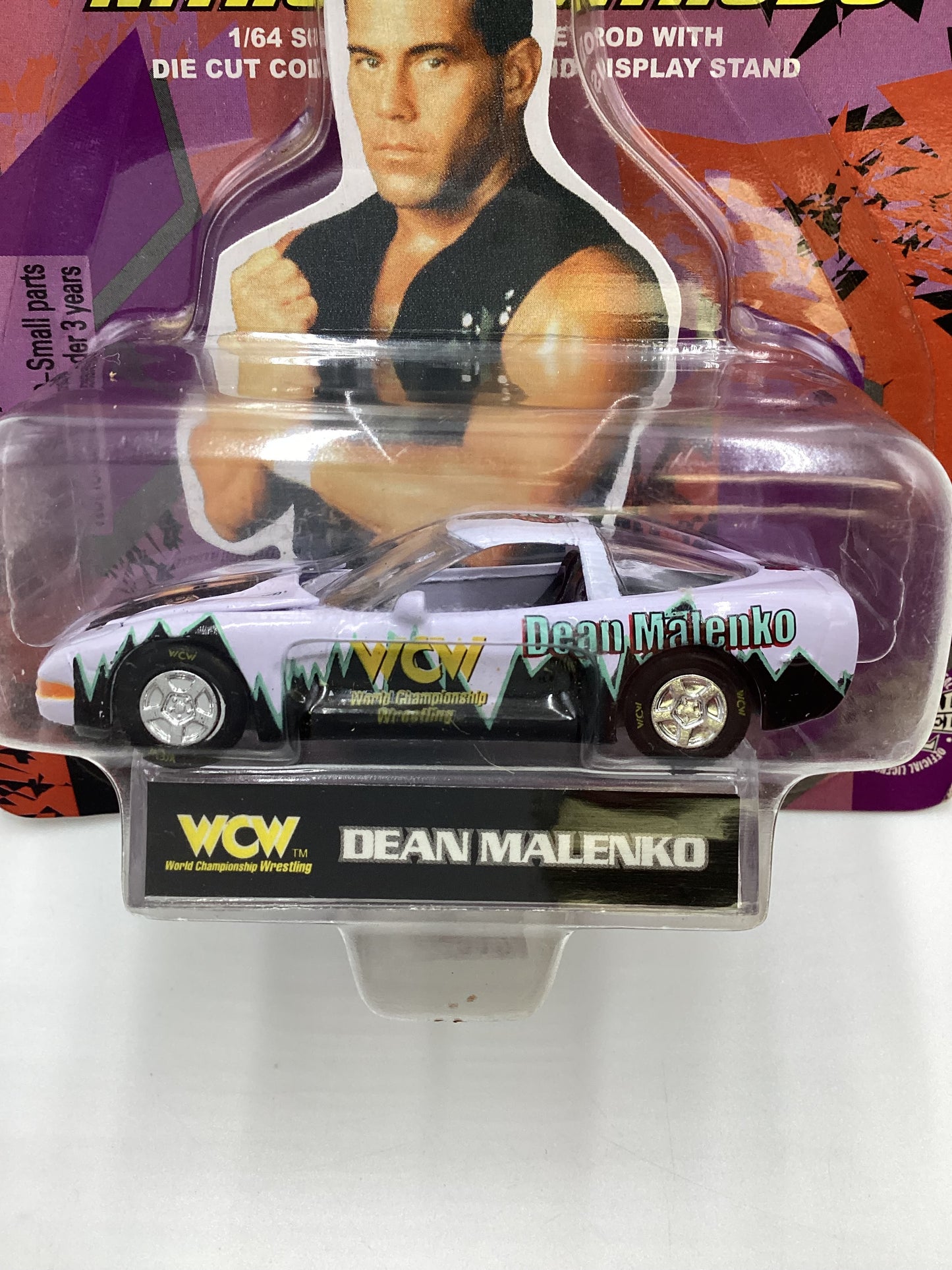 Racing Champions WCW Nitro Streetrods Dean Malenko 97 Chevy Corvette White SR