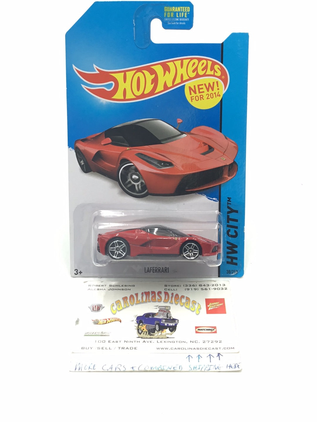 2014 hot wheels #38 Laferrari w/Protector
