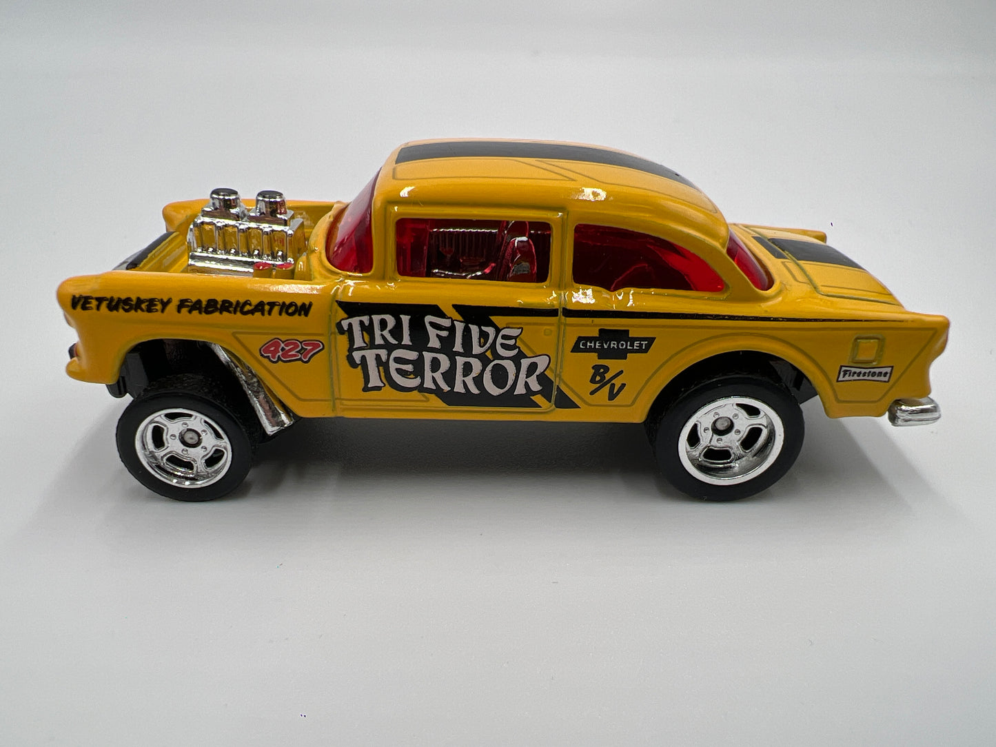 Hot Wheels Bel Air Gasser Yellow Loose CUSTOM