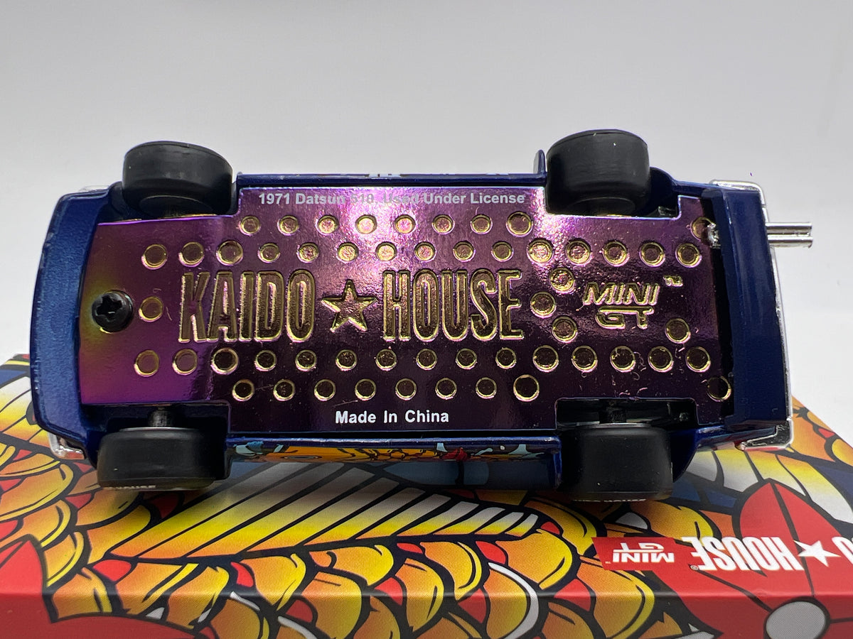 Mini GT x Kaido House #248 Datsun Kaido 510 Wagon Koi Wagon V1 Blue