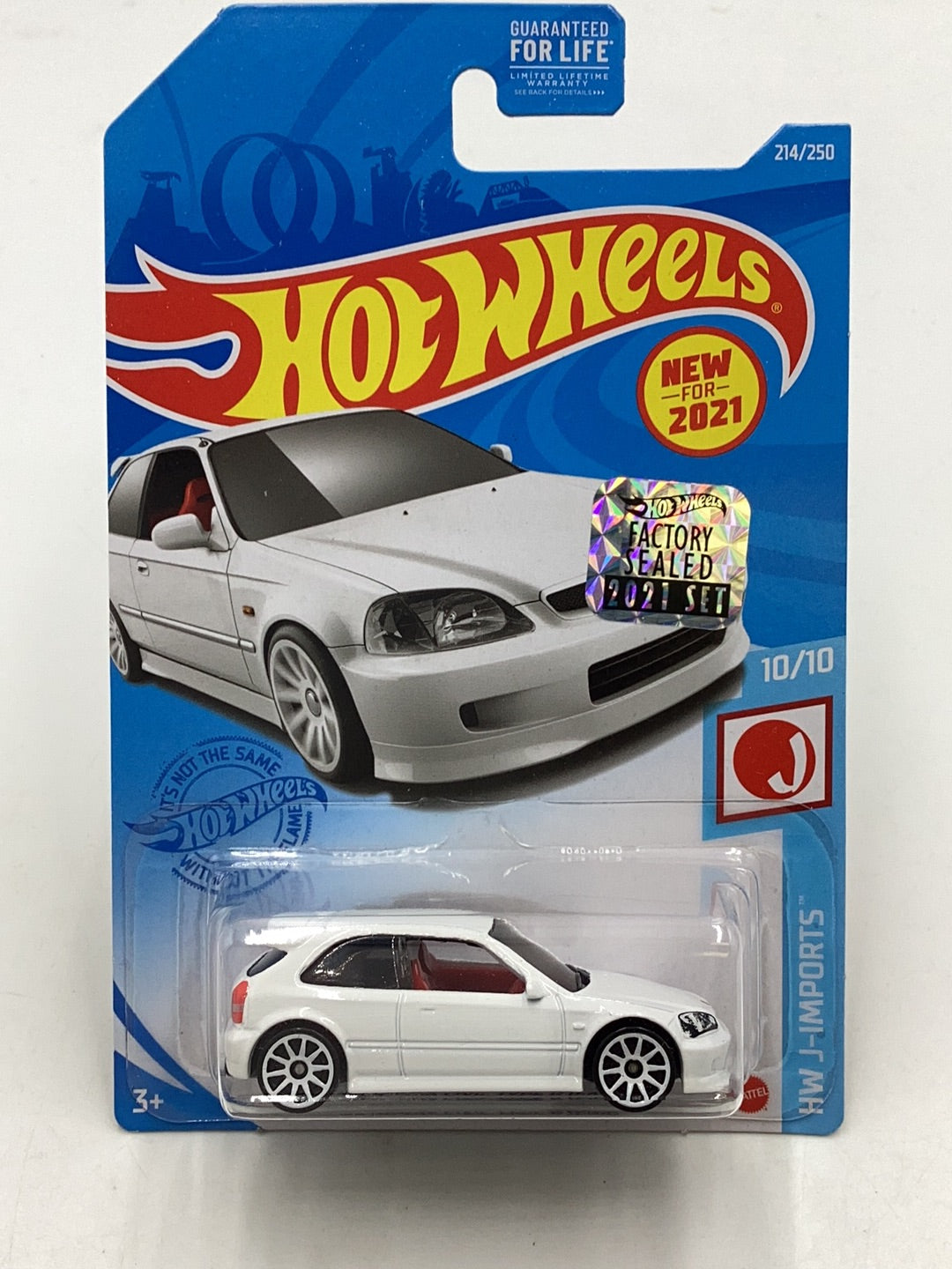 2021 Hot wheels Factory Sealed #214 99 Honda Civic Type R EK9 with protector