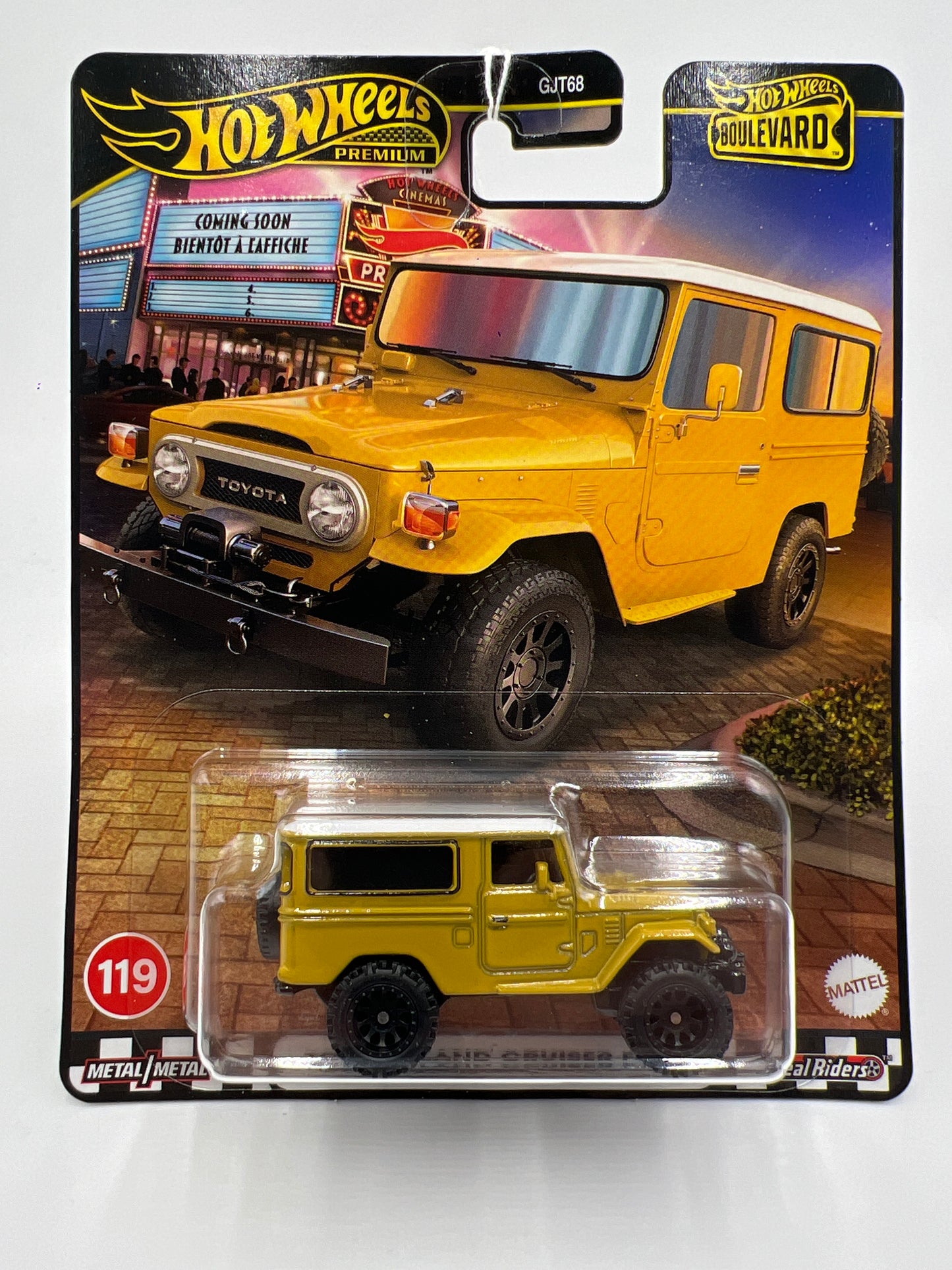 2025 Hot Wheels Premium Boulevard #119 Toyota Land Cruiser FJ43 Yellow 264H