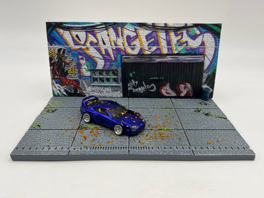 American Diorama 1:64 Mijo Exclusives LA Street Art Resin Diorama Graffiti Limited Edition W/Leaves (Car Not Included)
