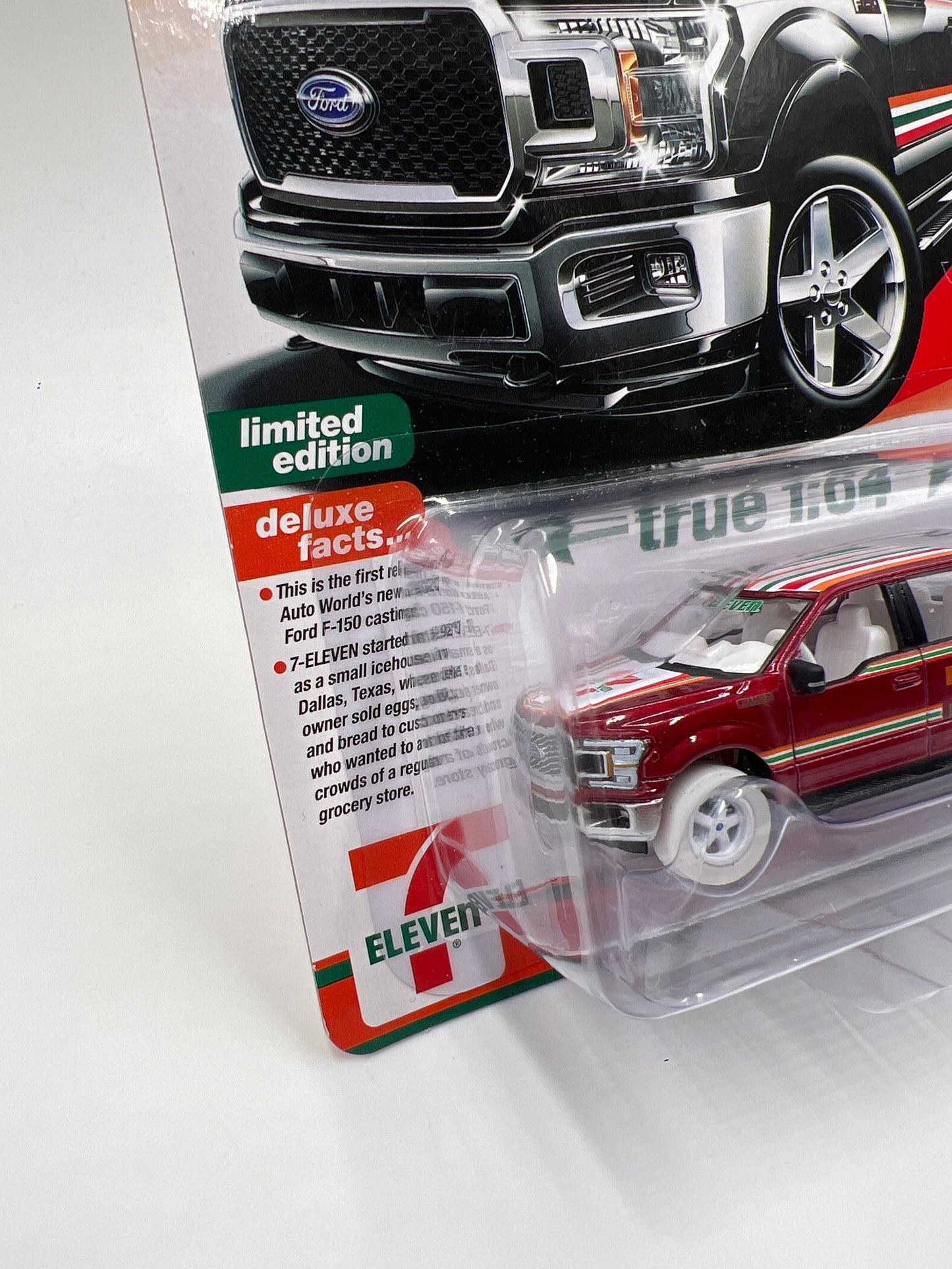 Auto World Ultra Red Chase 7-Eleven Exclusive Release 2 Version A 2020 Ford F-150 Lariat Red