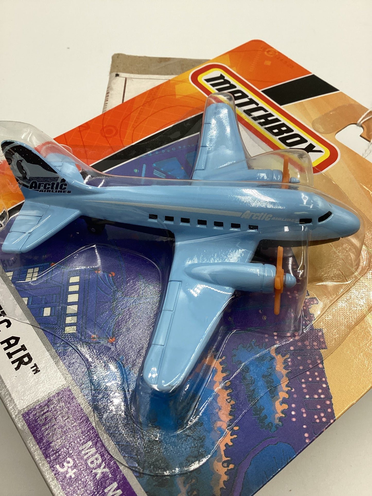 2007 Matchbox Skybusters K7510 Artic Air Light Blue 113D