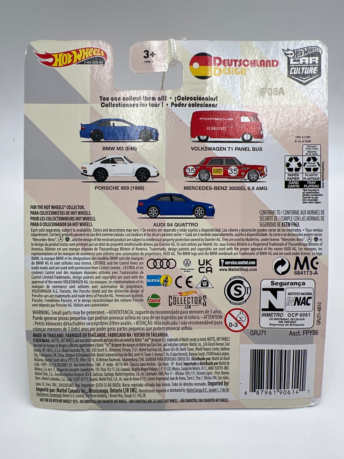 Hot Wheels Premium Deutschland Design #2 Volkswagen T1 Panel Bus Red 258A