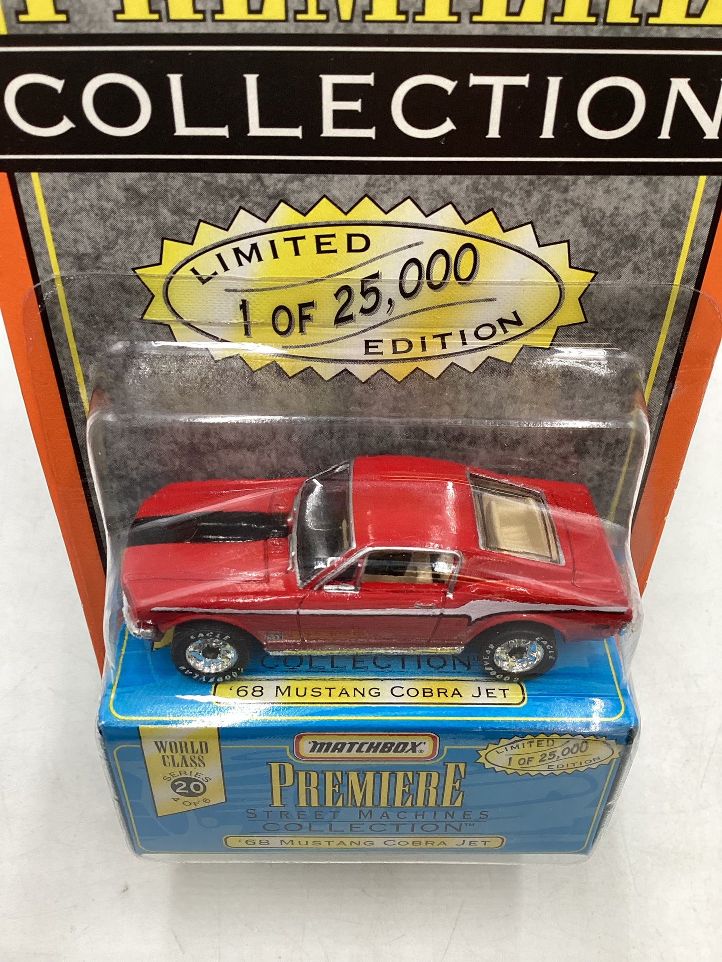 Matchbox Premiere Collection series 20 #4 68 Mustang Cobra Jet Red 172C