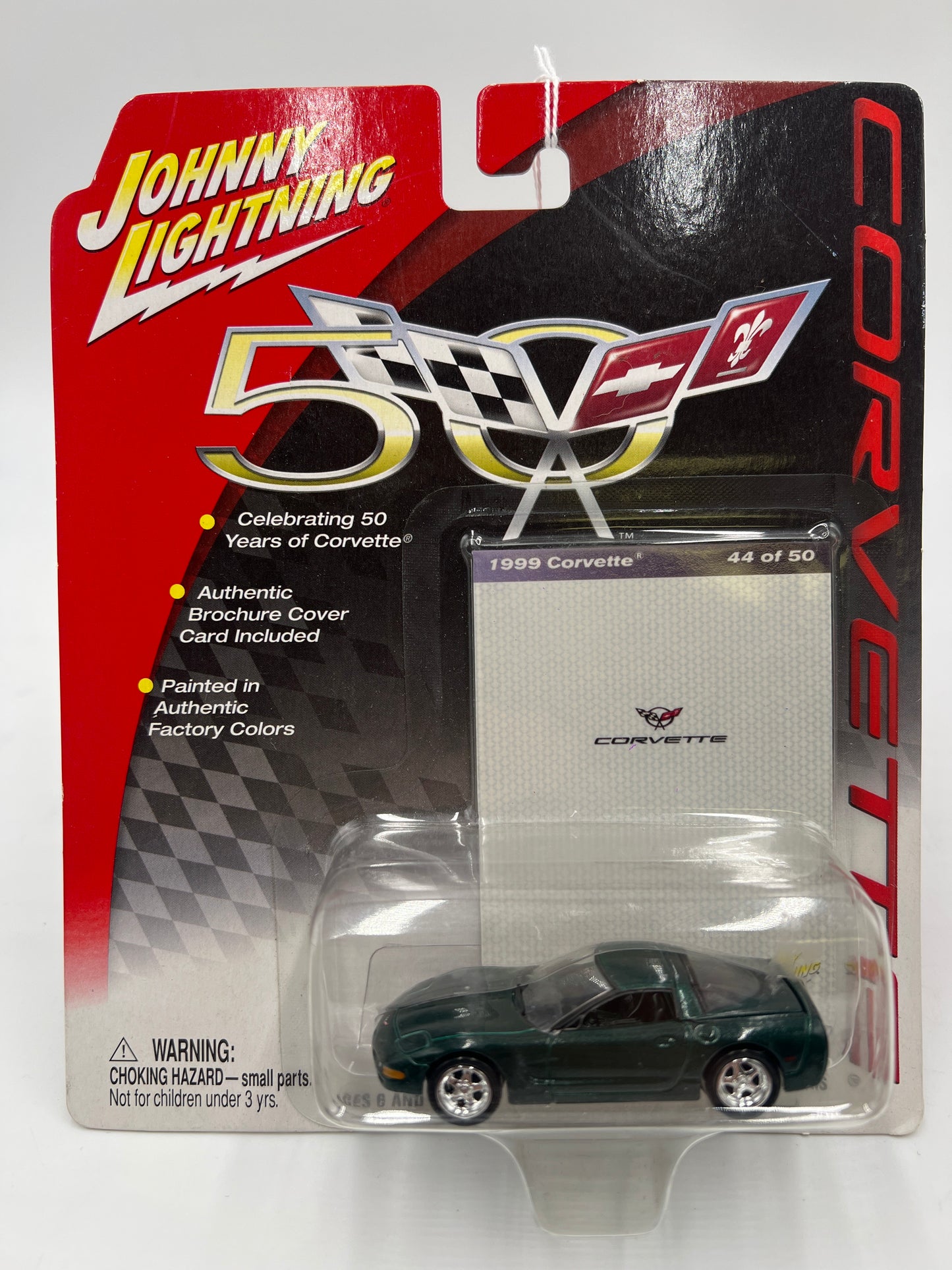 Johnny Lightning Covette 50 Years 1999 Corvette Green 218H