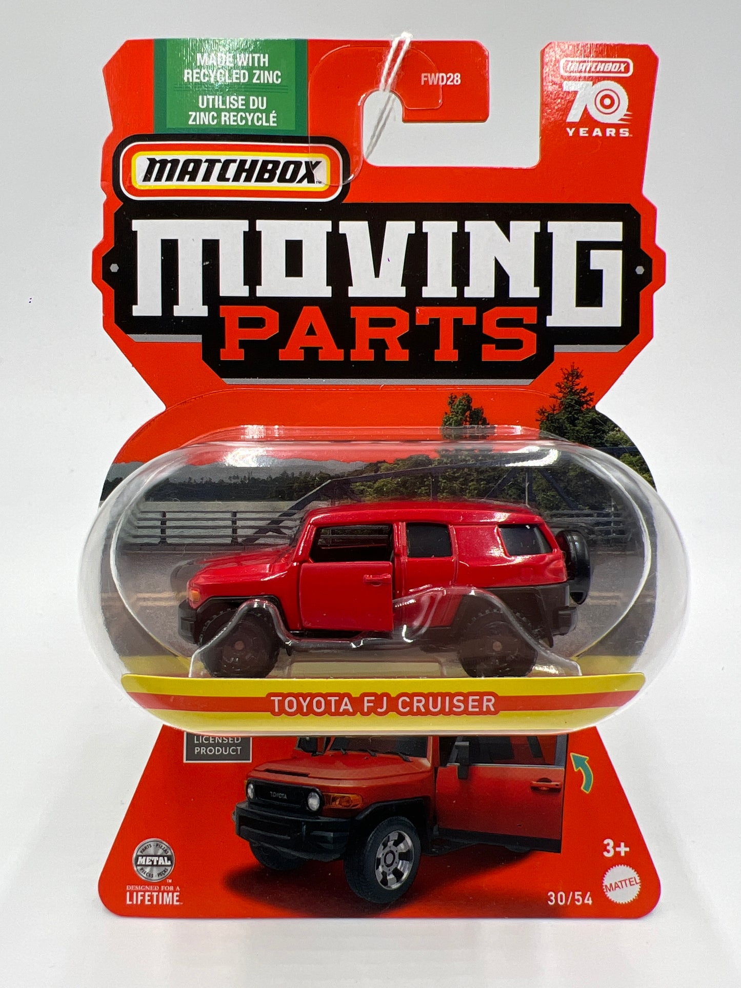 Matchbox Moving Parts #30 Toyota FJ Cruiser Red 163B