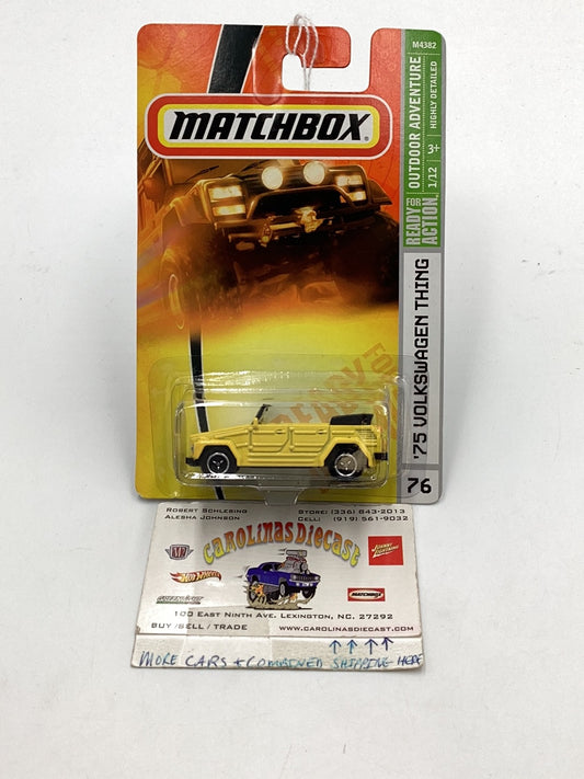 2008 Matchbox #76  75 Volkswagen Thing 79E