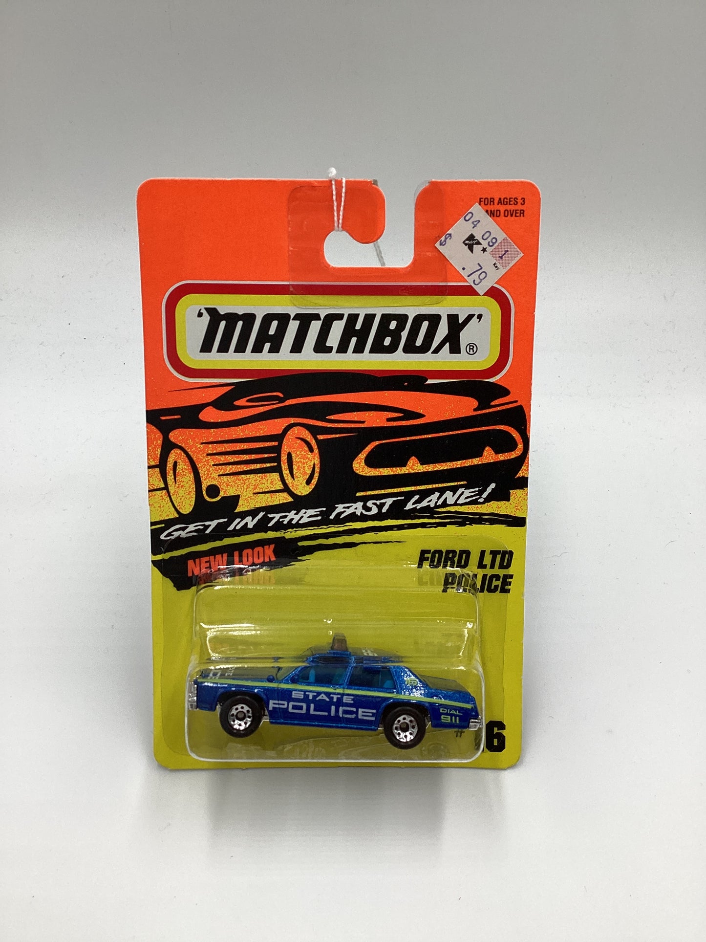 Matchbox Get In The Fast Lane #16 Ford LTD Police Blue 208C