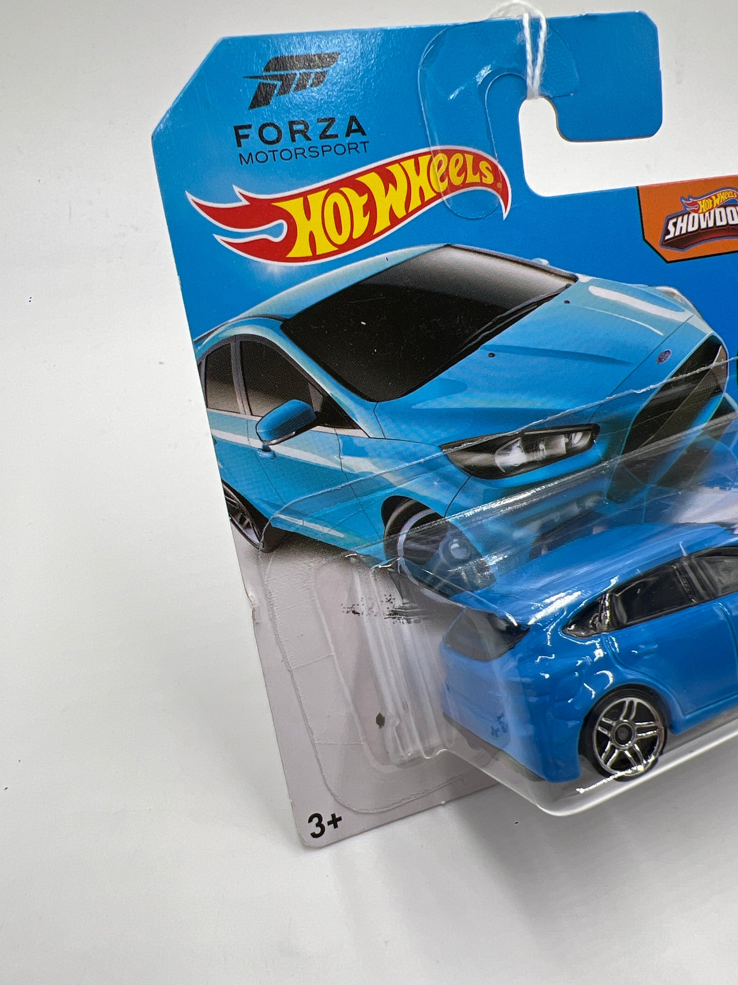 2016 Hot Wheels Night Burnerz #90 16 Ford Focus RS Blue Short Card Blister Off Center 21E