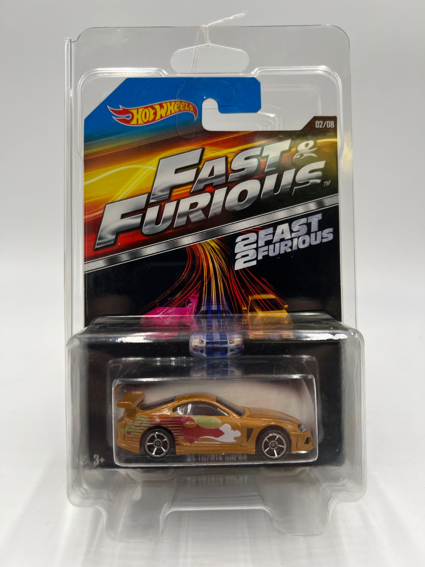 2015 Hot Wheels Fast & Furious #2 2Fast 2Furious 94 Toyota Supra Gold W/Protector