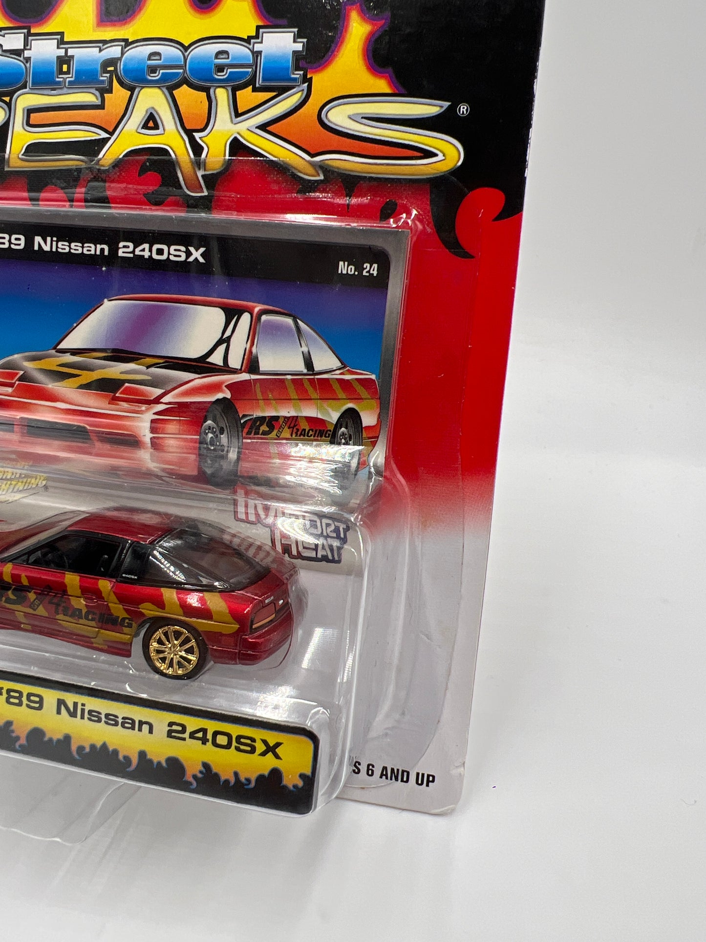Johnny Lightning Street Freaks Import Heat #24 89 Nissan 240SX Red/Gold 185A