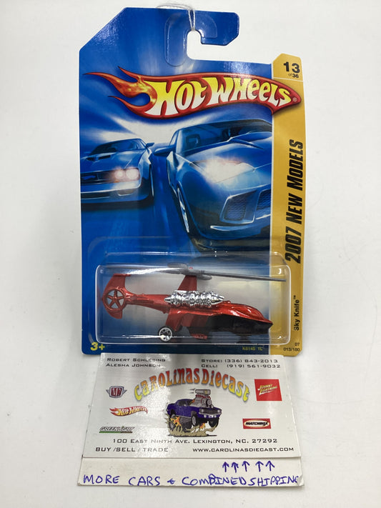 2007 Hot Wheels New Models #13 Sky Knife Orange