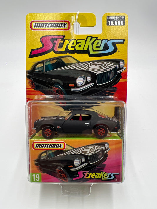 Matchbox Streakers #19 Chevrolet Camaro Z-28 Matte Black 171B