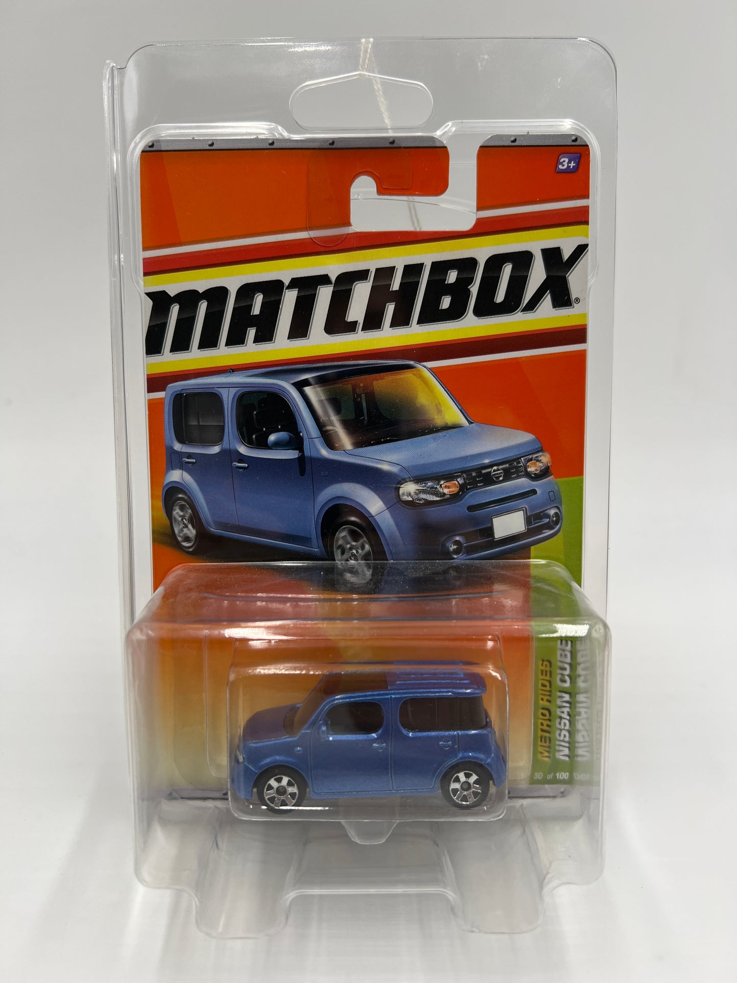 Matchbox Metro Rides #30 Nissan Cube Blue W/Protector