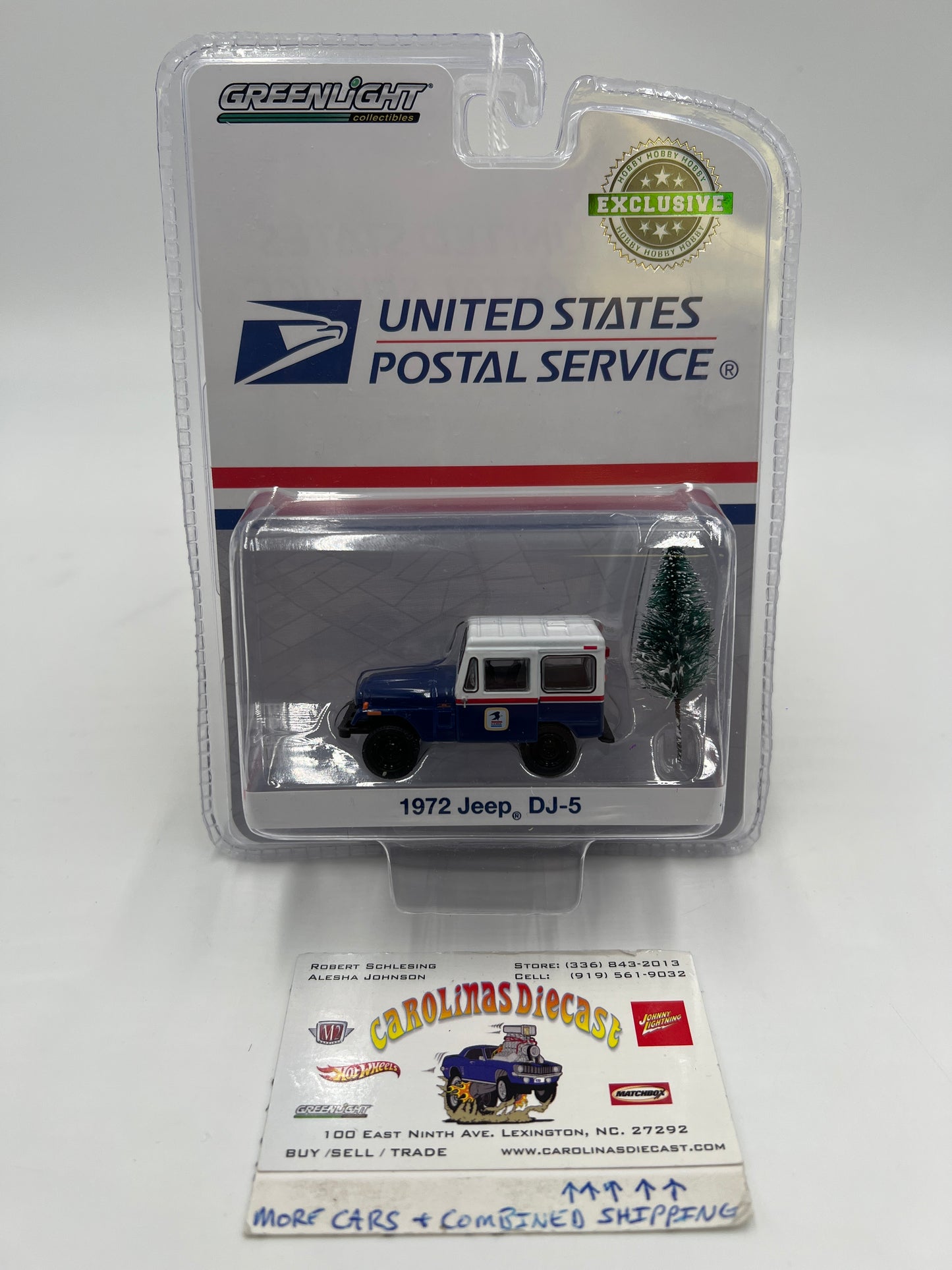 Greenlight Hobby Exclusive United States Postal Service 1972 Jeep DJ-5 200C