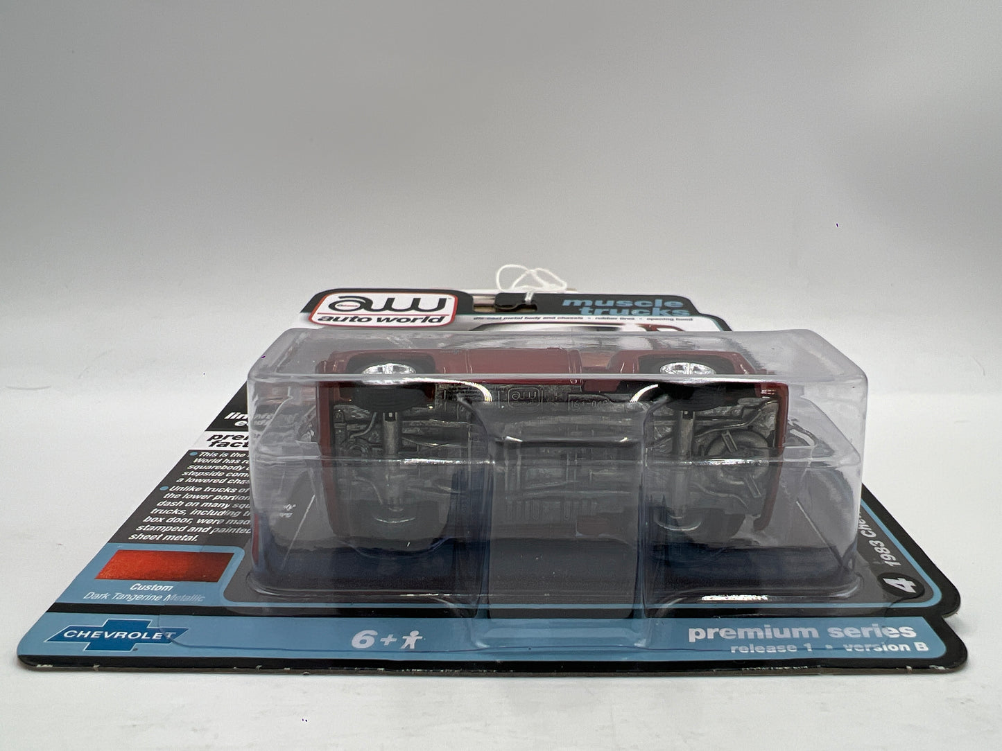 Auto World Muscle Trucks Release 1 Version B 1983 Chevy Silverado Stepside Orange 184C