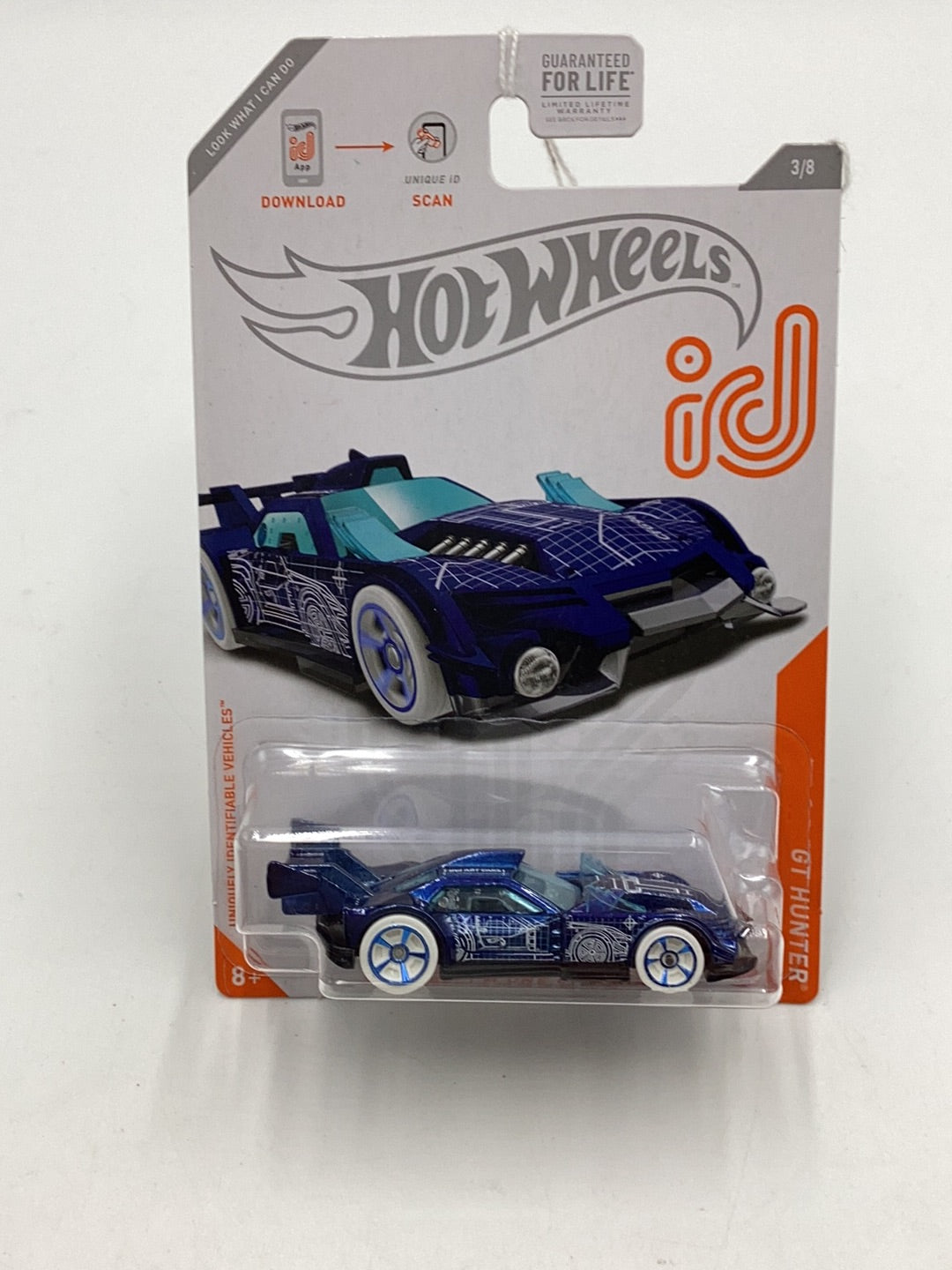 Hot Wheels ID Chase GT Hunter Chase 3/8 160D cracked blister