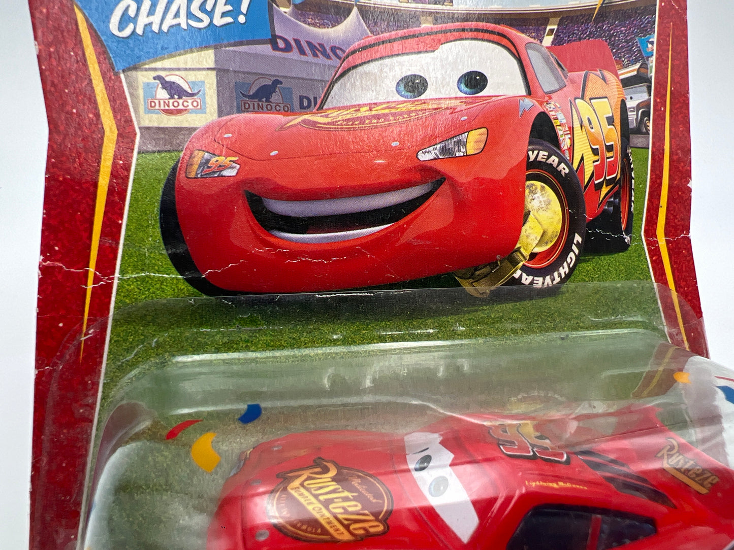 Disney Pixar The World Of Cars Race O Rama #73 CHASE Impound Lightning McQueen Bad Card
