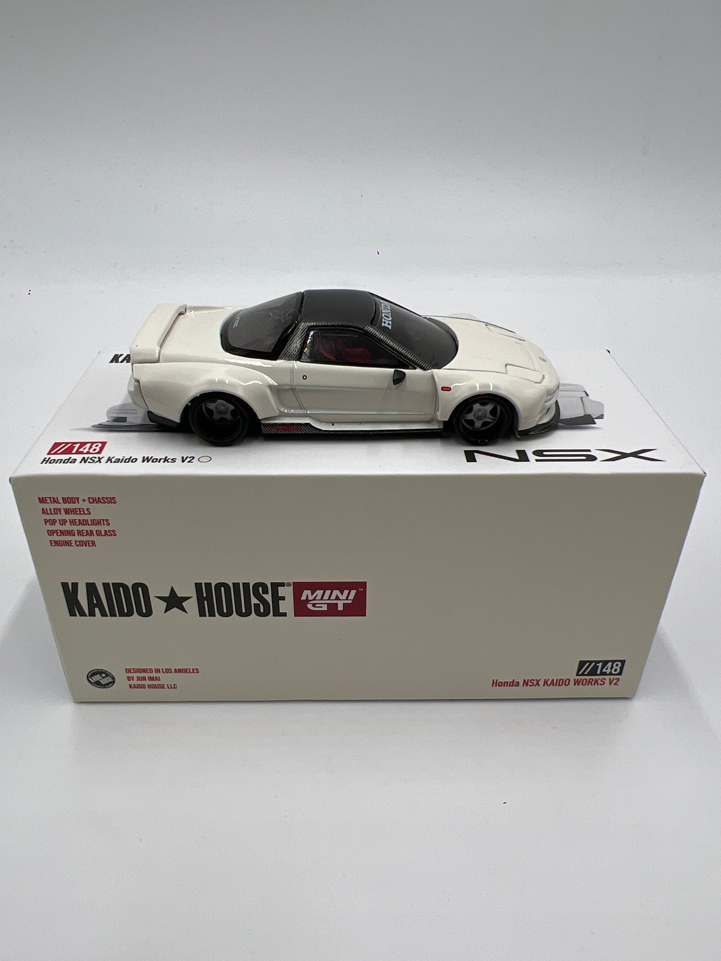 Mini GT x Kaido House #148 Honda NSX Kaido Works V2 White
