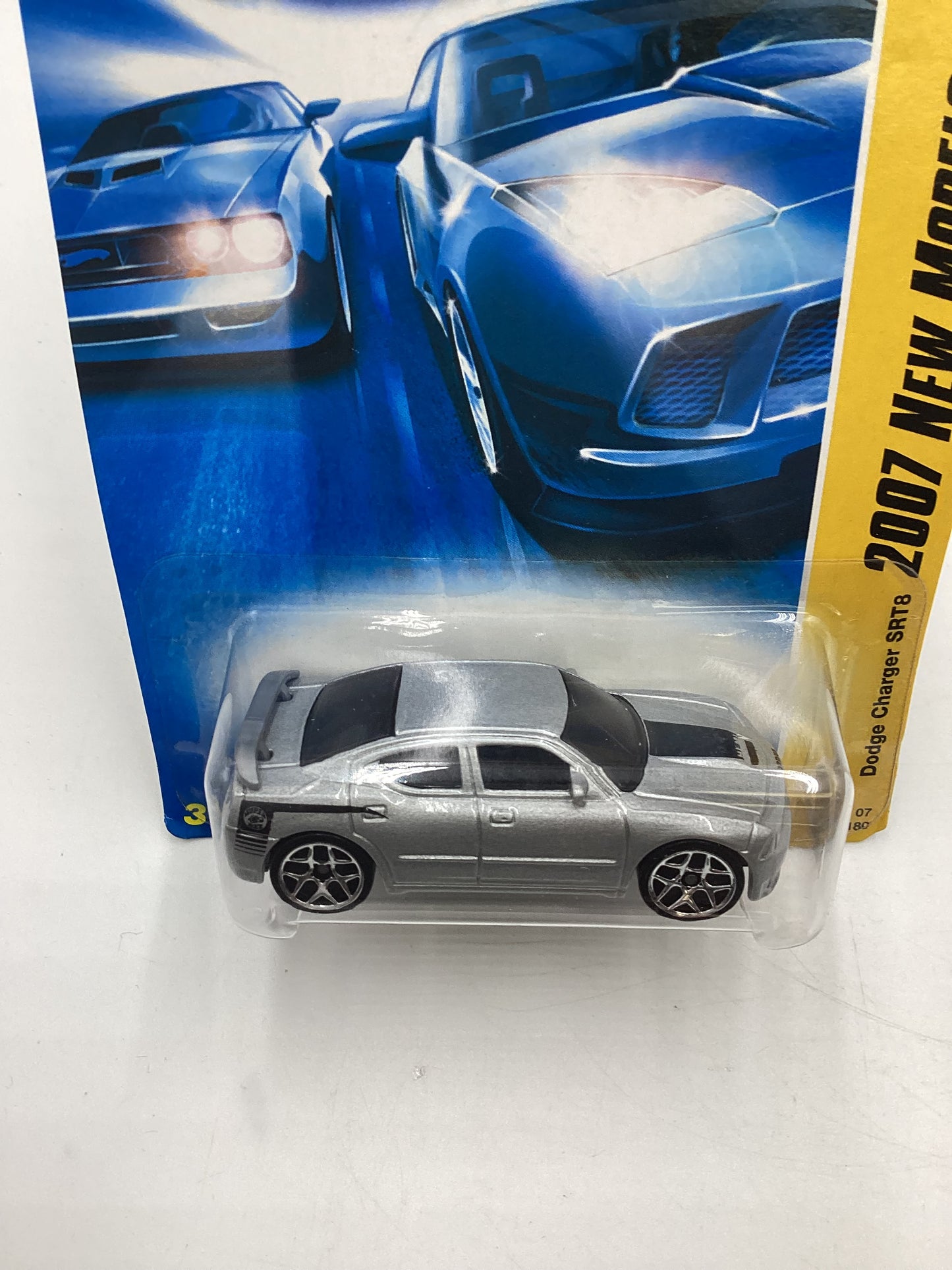 2007 Hot Wheels New Models #7 Dodge Charger SRT8 Silver 50A