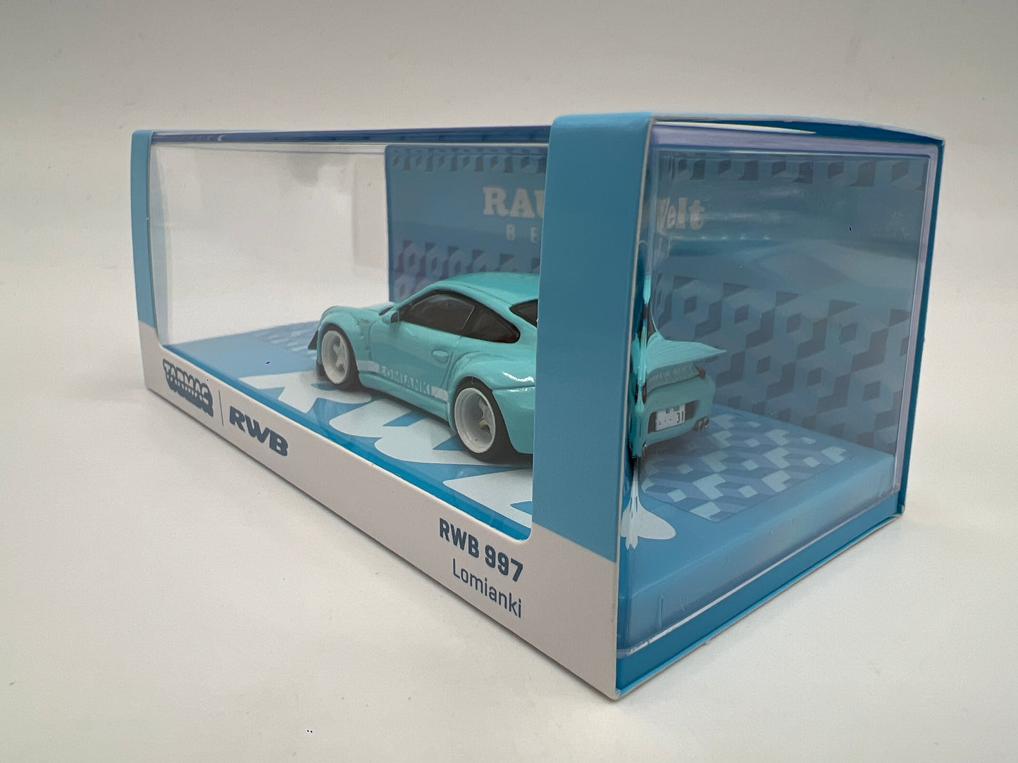 Tarmac Works x Hobby64 RWB 997 Lomianki Light Blue