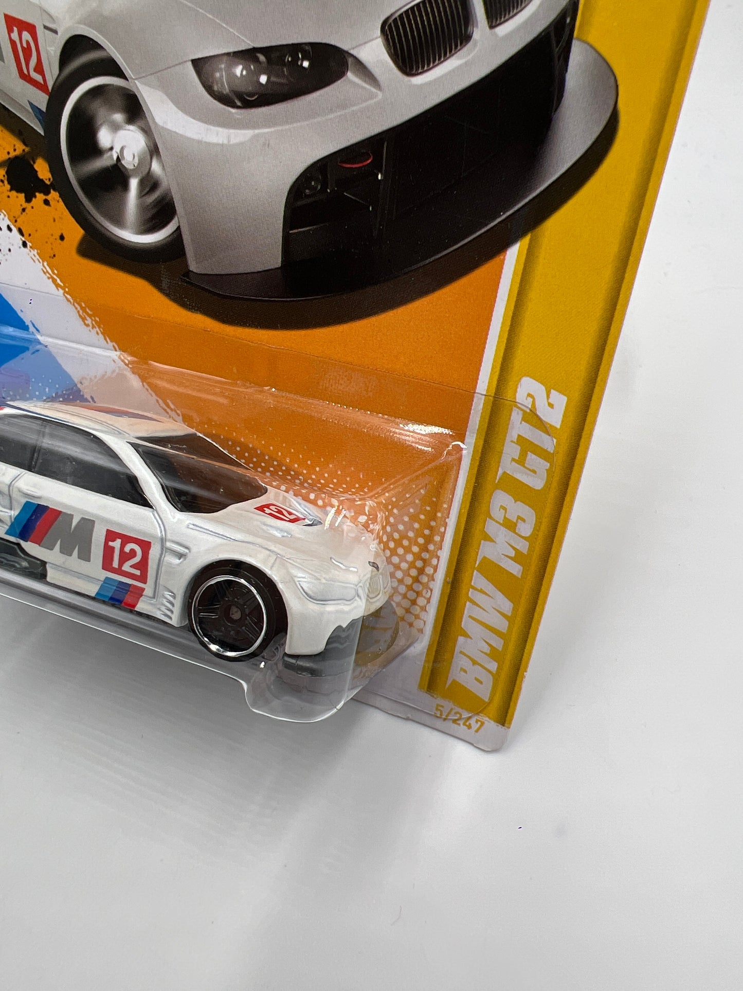 2012 Hot Wheels New Models #5 BMW M3 GT2 White 106B