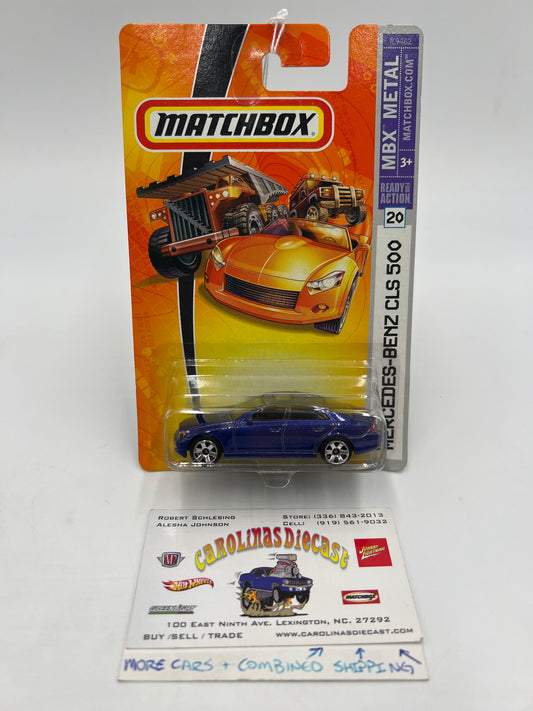 Matchbox MBX Metal #20 Mercedes-Benz CLS 500 Blue 207F
