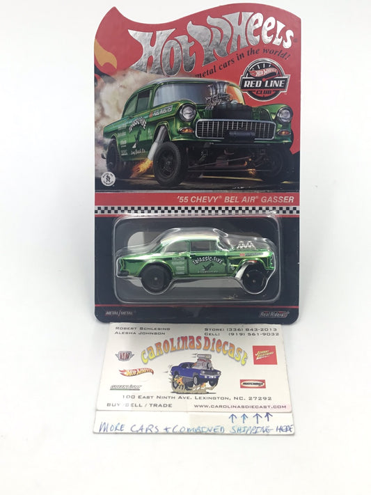 Hot wheels redline club 55 Chevy Bel Air Gasser with protector