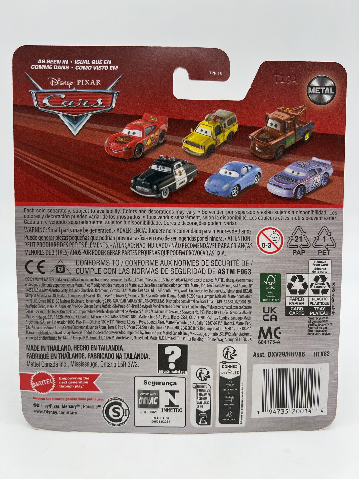 Disney Pixar Cars Radiator Springs Lightning McQueen 141D