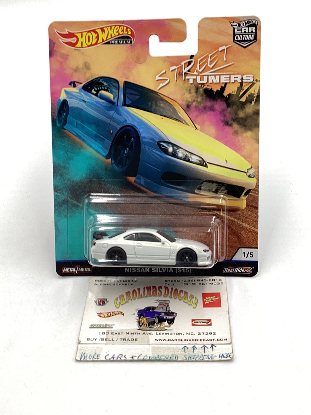 Hot Wheels car culture Street Tuners 1/5 Nissan Silvia S15 W/ protector