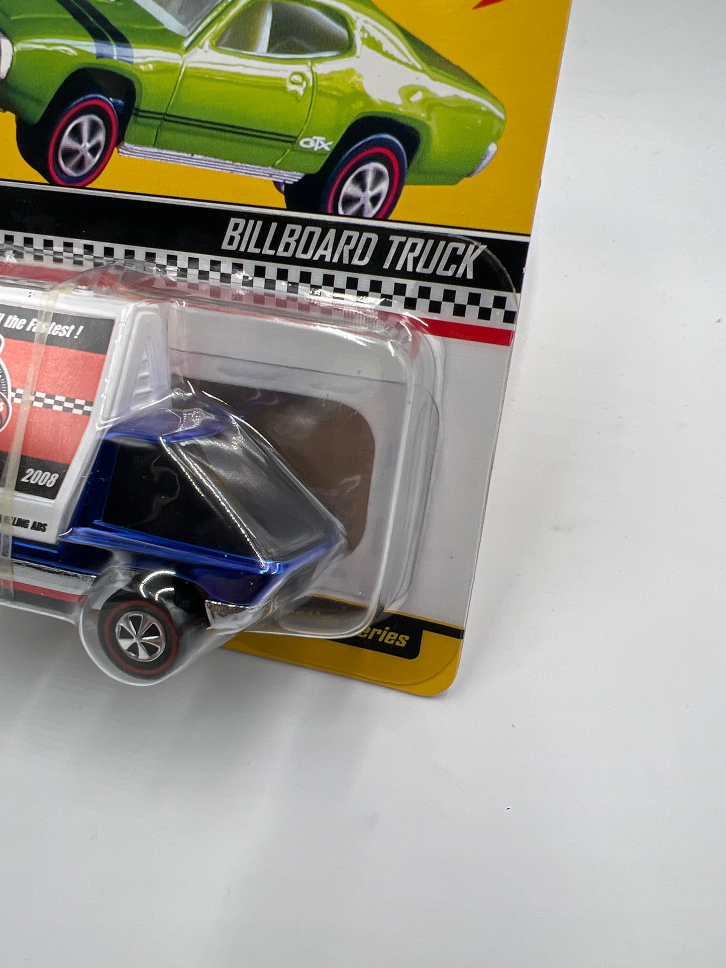 2008 Hot Wheels 8th Annual Collectors Nationals 2142/3000 Billboard Truck Blue W/Working Light & Protector