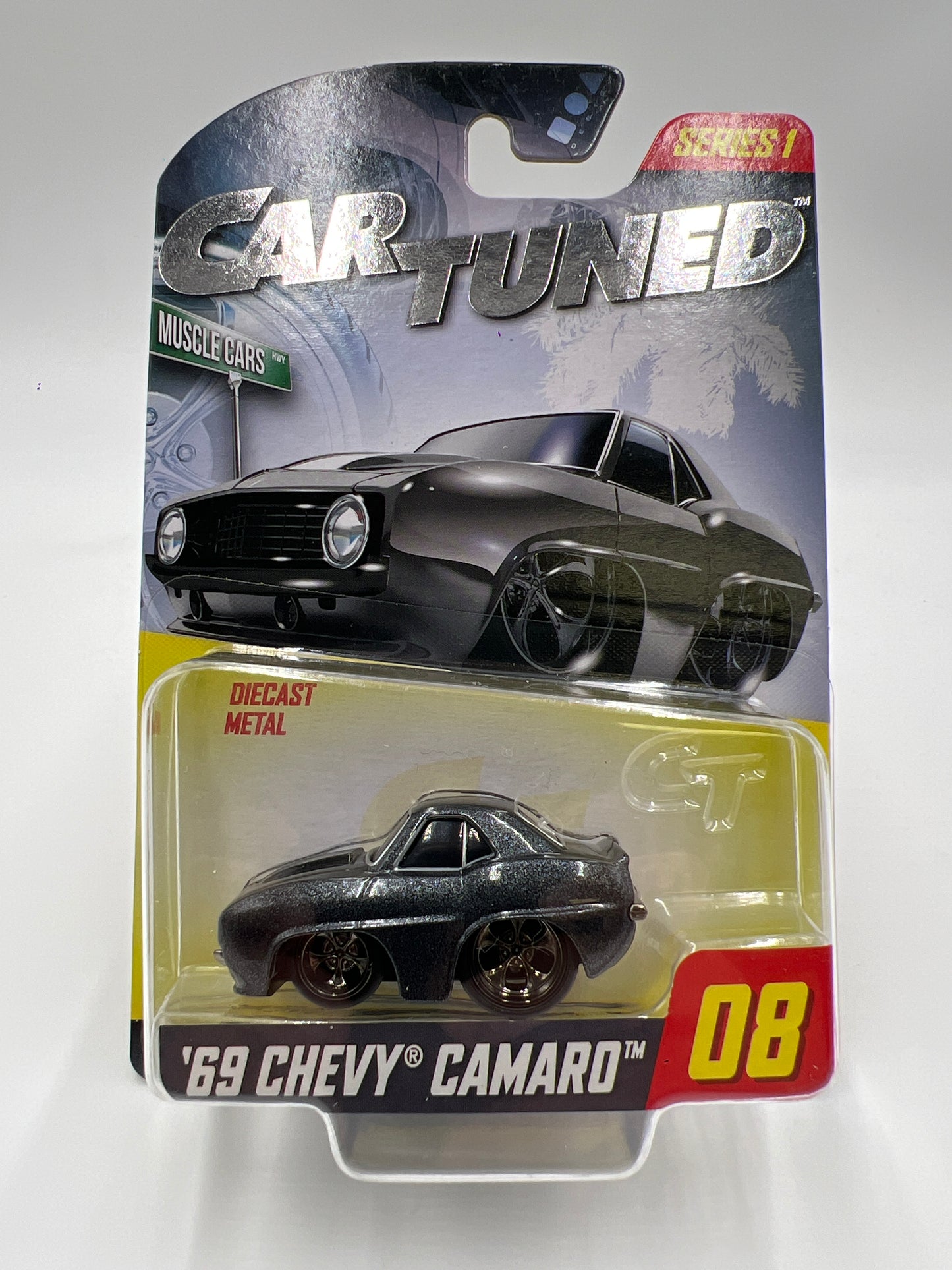 2024 Car Tuned Muscle Cars Series 1 #08 69 Chevy Camaro Black Walgreens Exclusive W/Protector VHTF