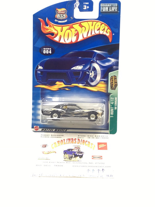 2003 Hot Wheels Treasure Hunt  #4 68 Cougar rubber tires FF3