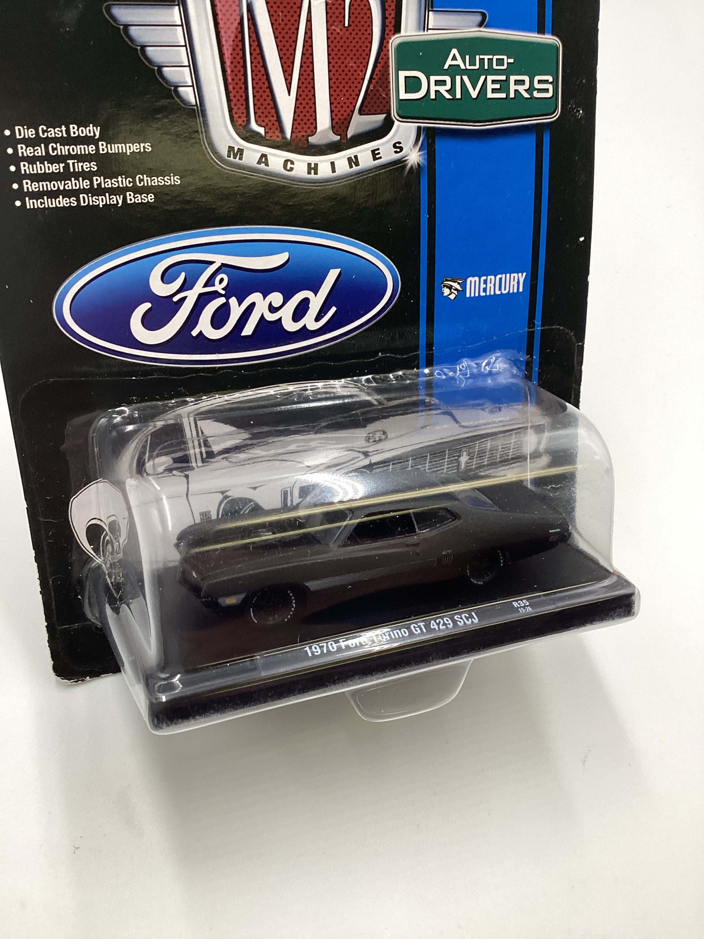 M2 Machines Auto-drivers Frozen Black Pearl 1970 Ford Torino GT