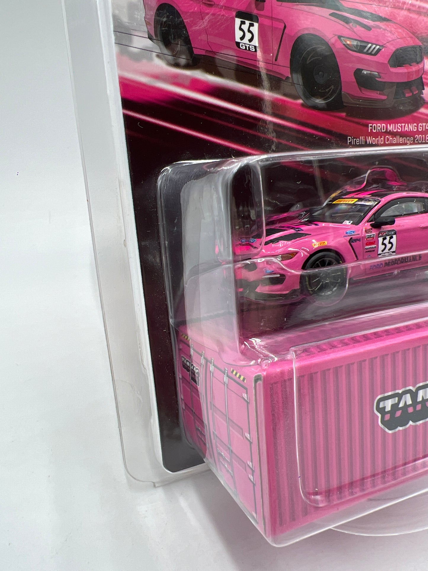 Tarmac Works x Global 64 Ford Mustang GT4 Pirelli World Challenge 2018 Pink VHTF