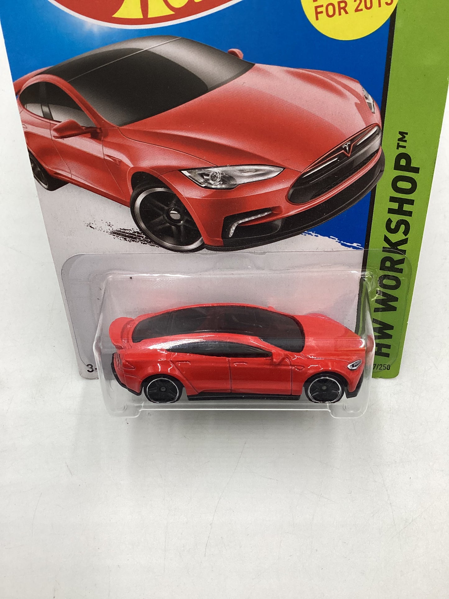 2015 Hot Wheels #217 Tesla Model S 50A