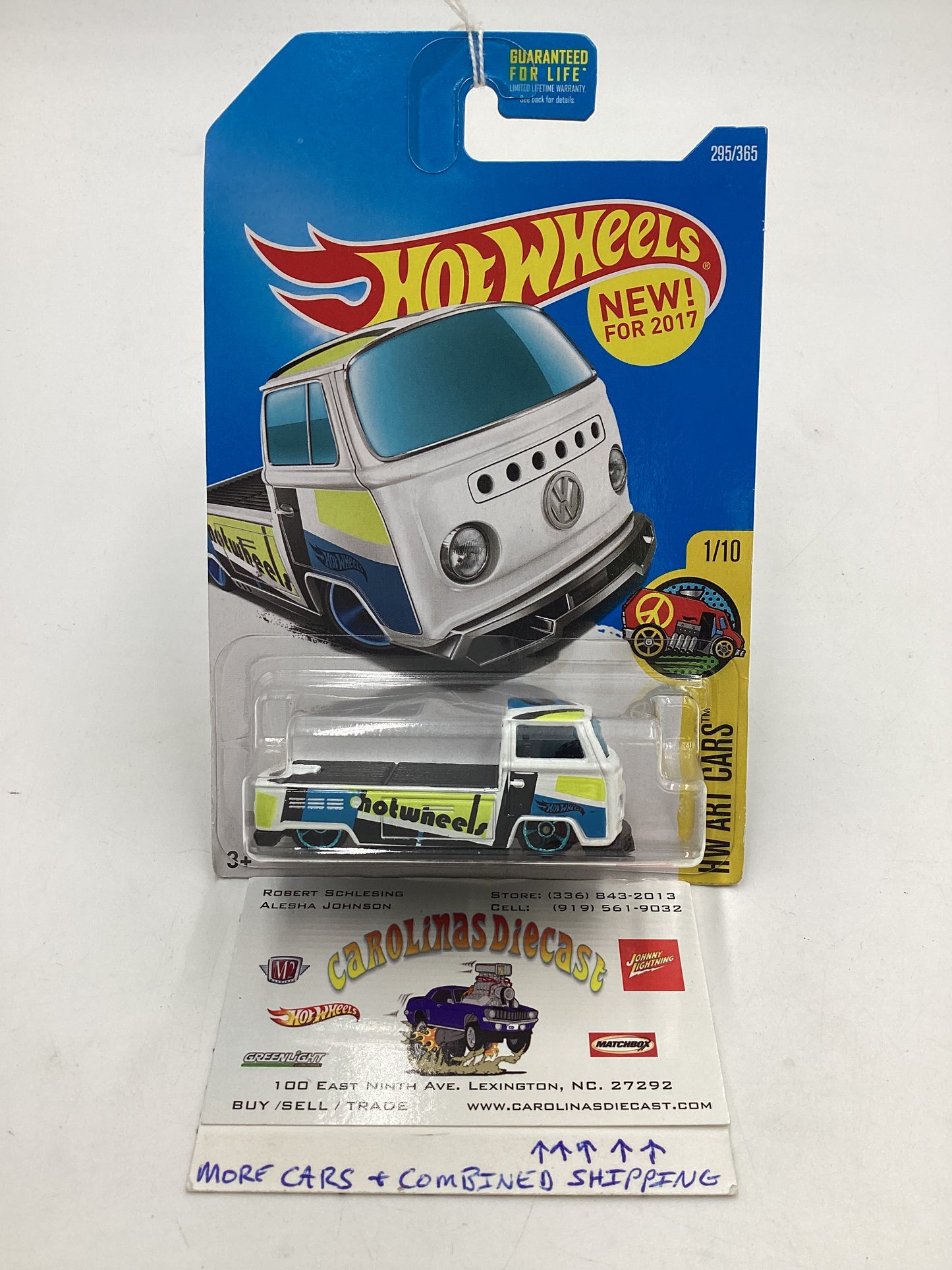 2017 Hot Wheels Art Cars #295 Volkswagen T2 Pickup 97A