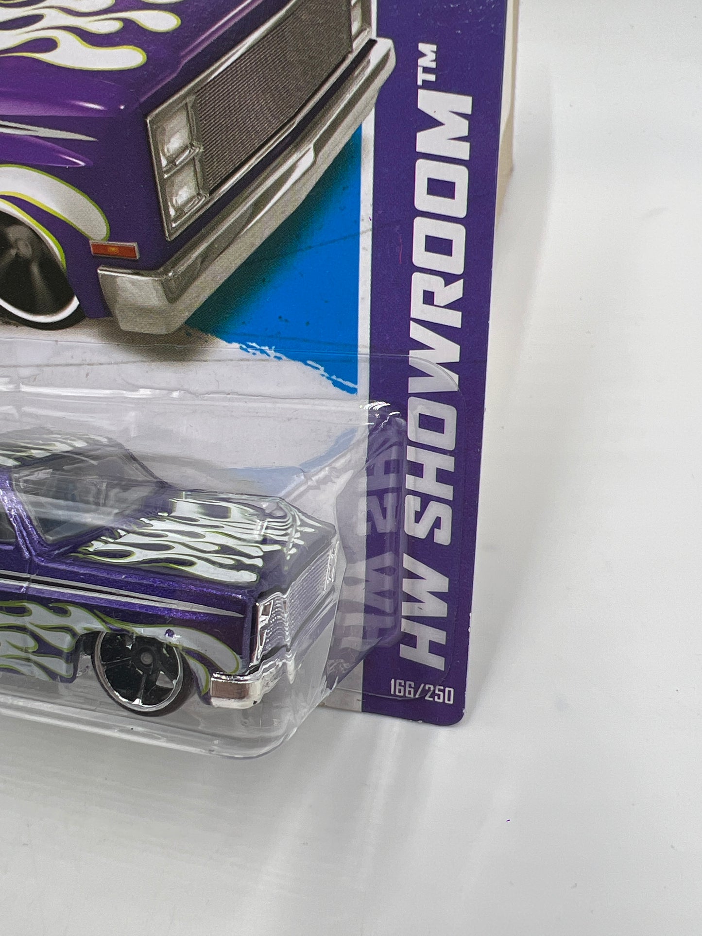2013 Hot Wheels Showroom #166 83 Chevy Silverado Purple W/Protector