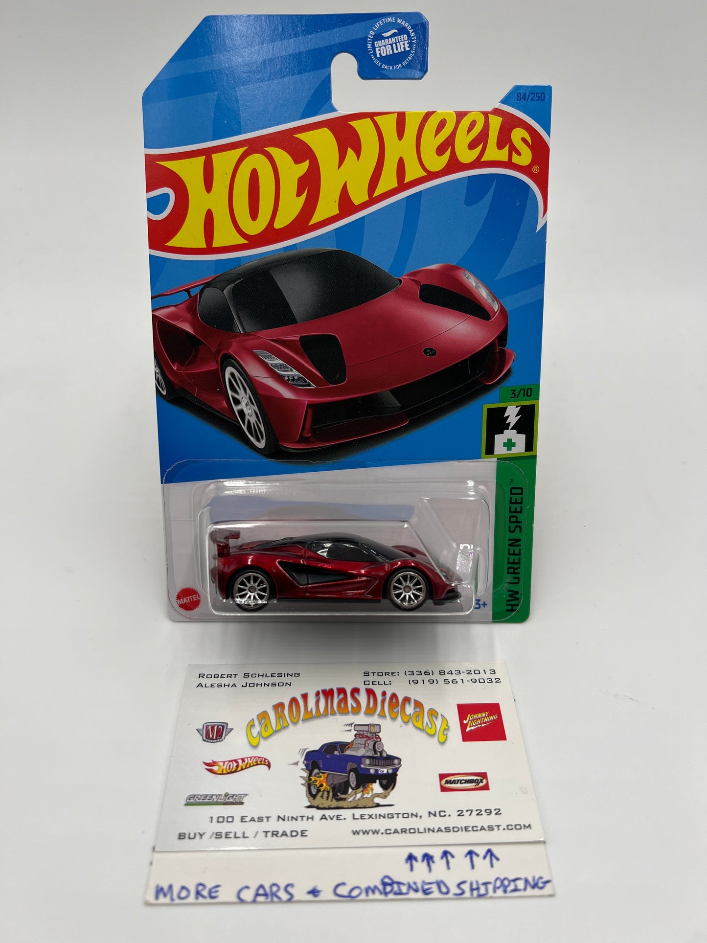 2023 Hot Wheels Super Treasure Hunt #84 Lotus Evija Red W/Protector