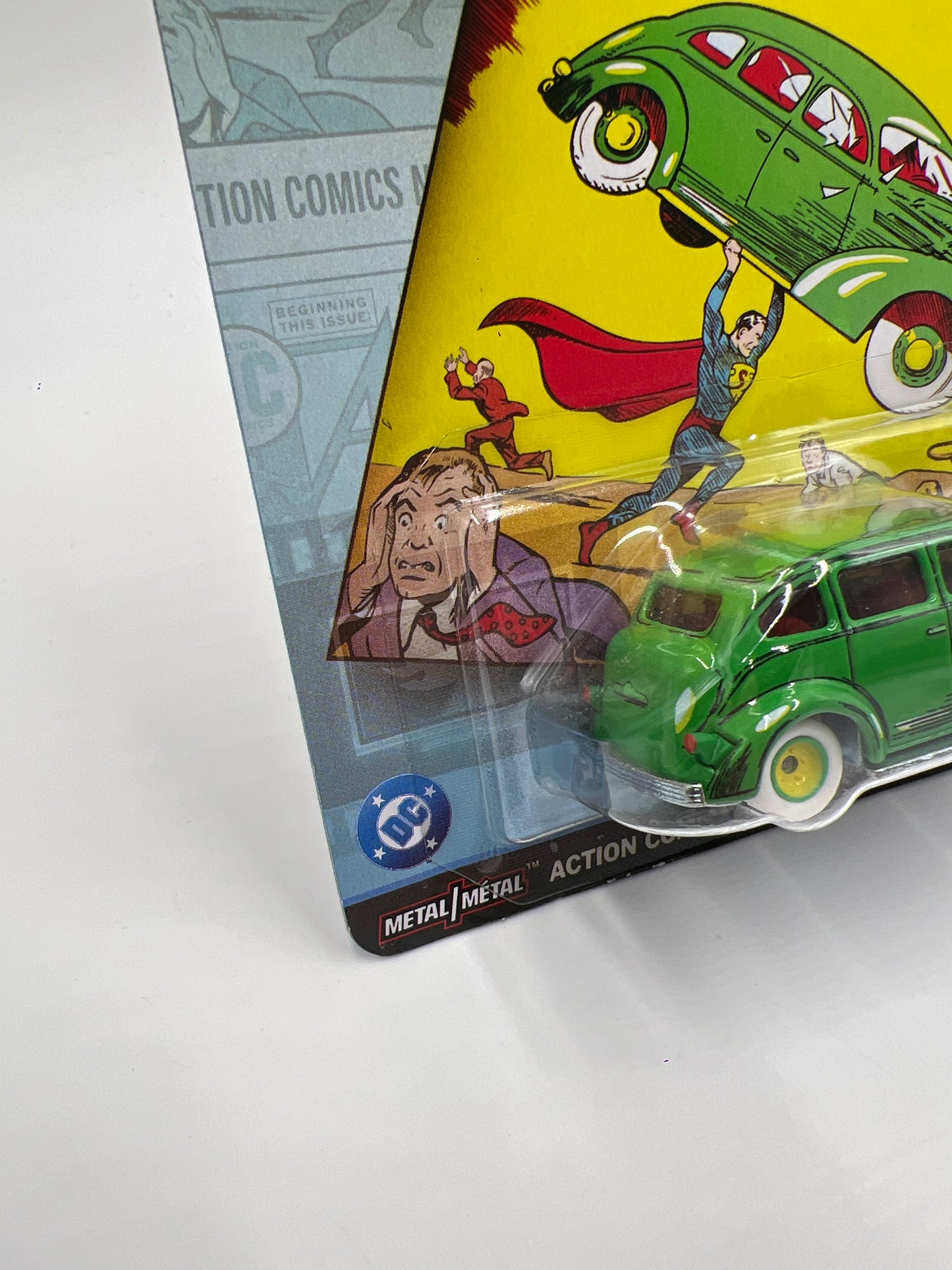 2025 Hot Wheels Premium Pop Culture Action Comics #1 Action Sedan Green 270E