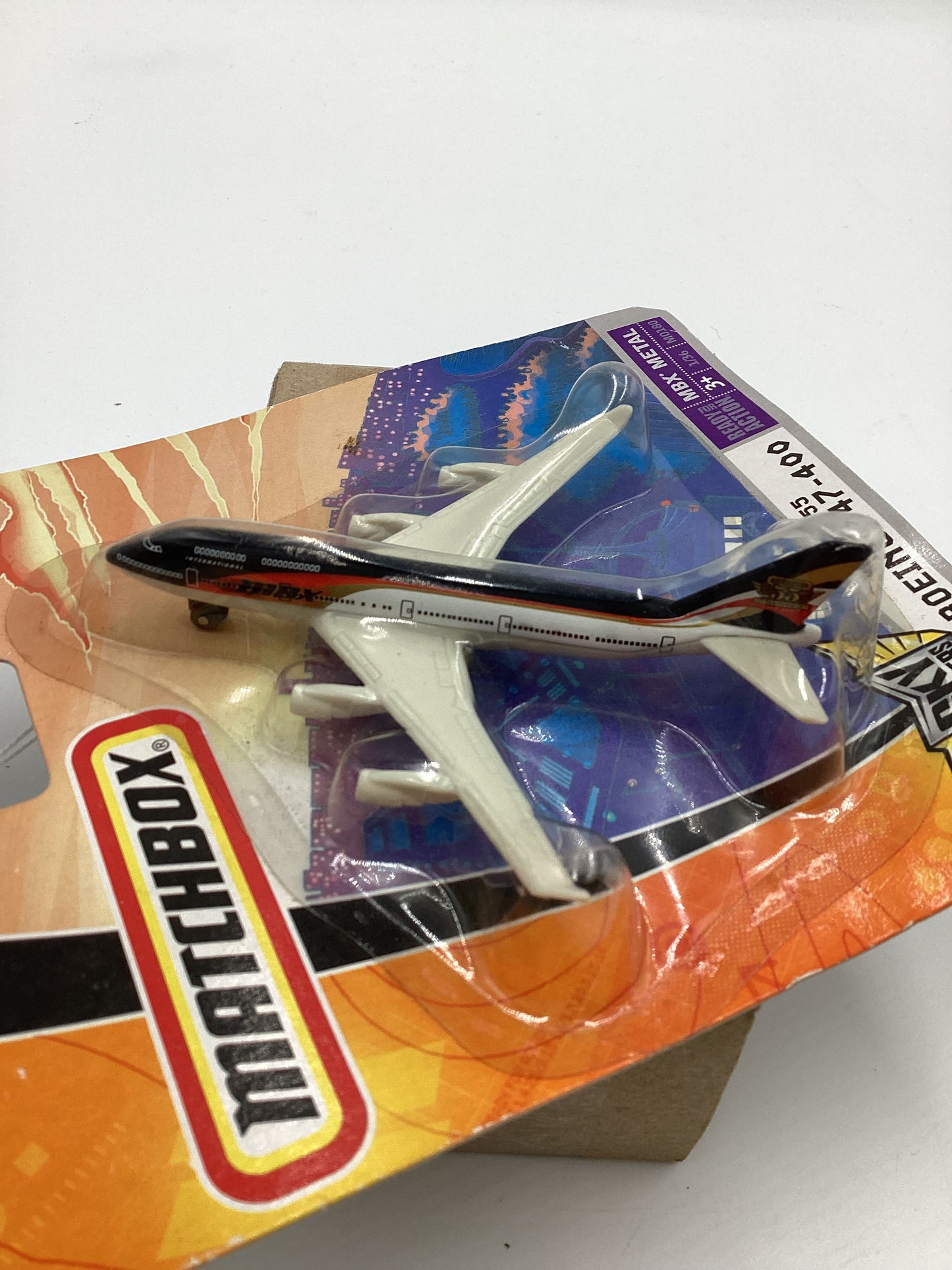 2007 Matchbox Skybusters M1080 MBX FLT 55 Boeing 747-400 113D